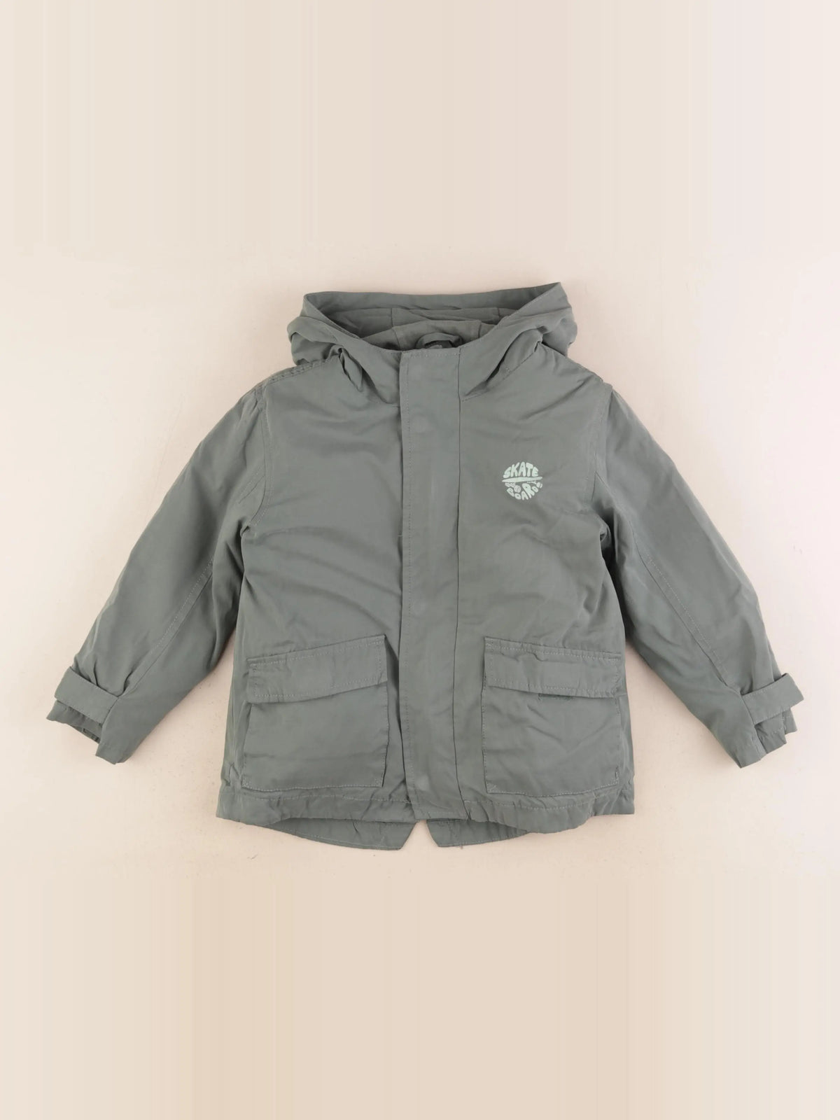 Vertbaudet - parka vert - 4 ans