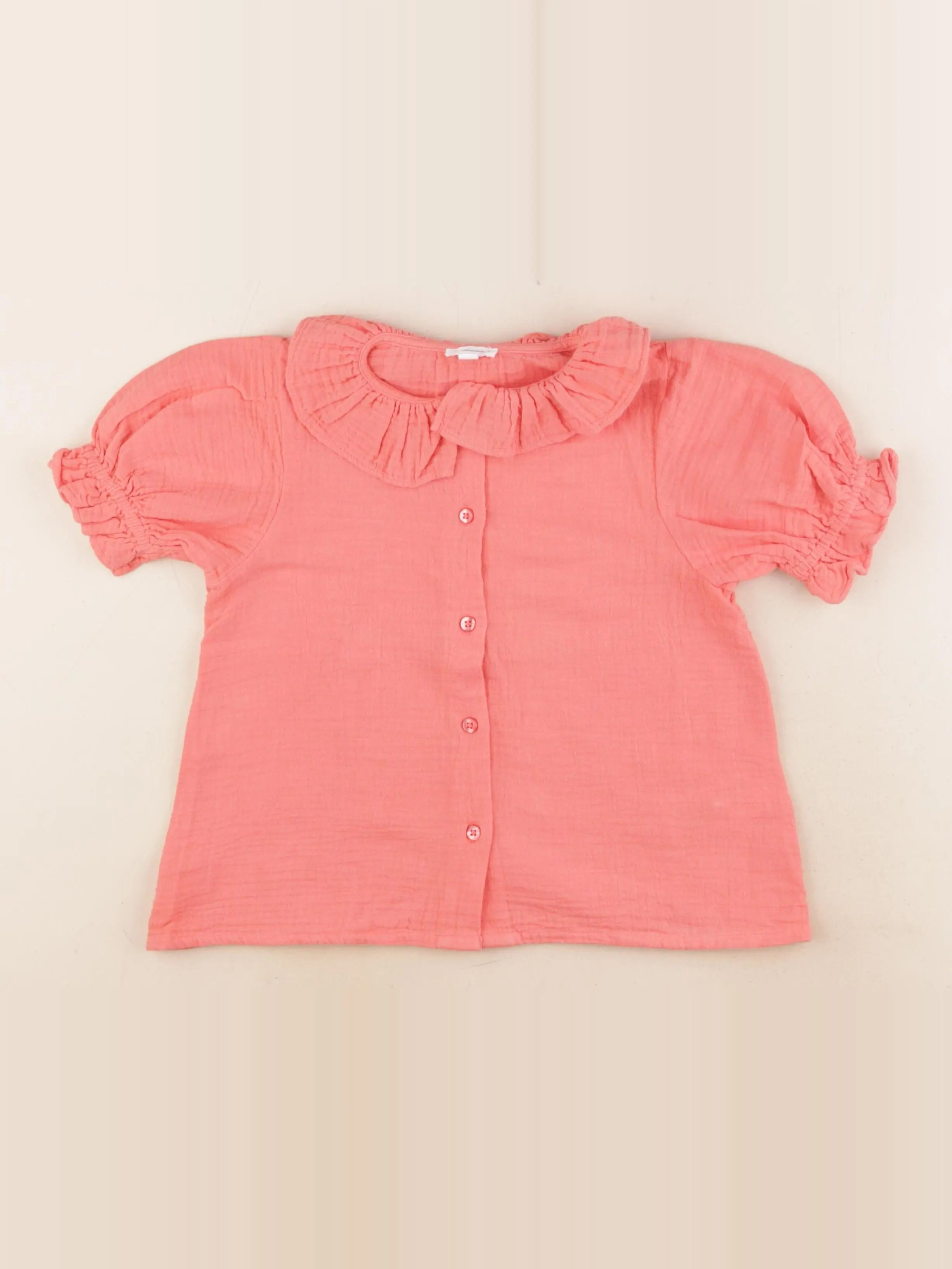 Vertbaudet - blouse rose - 6 ans