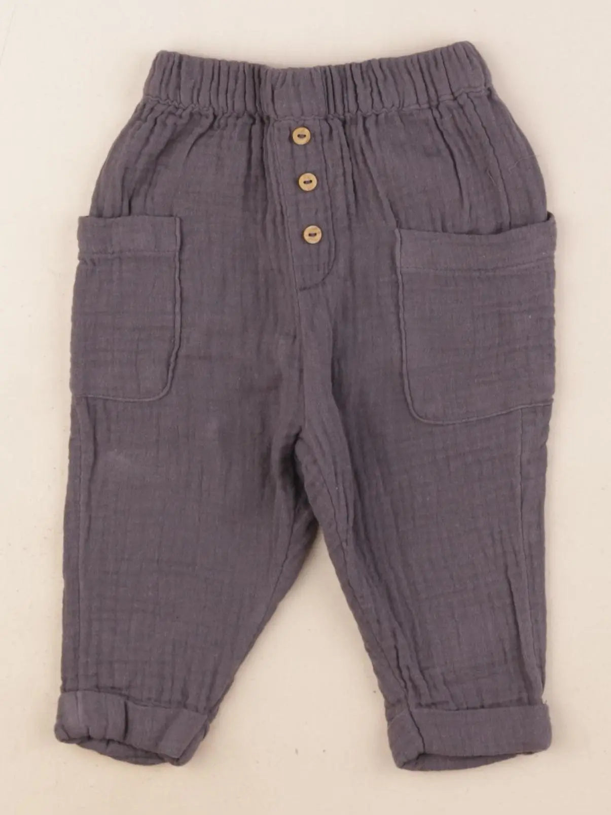 Vertbaudet - pantalon gris - 6 mois
