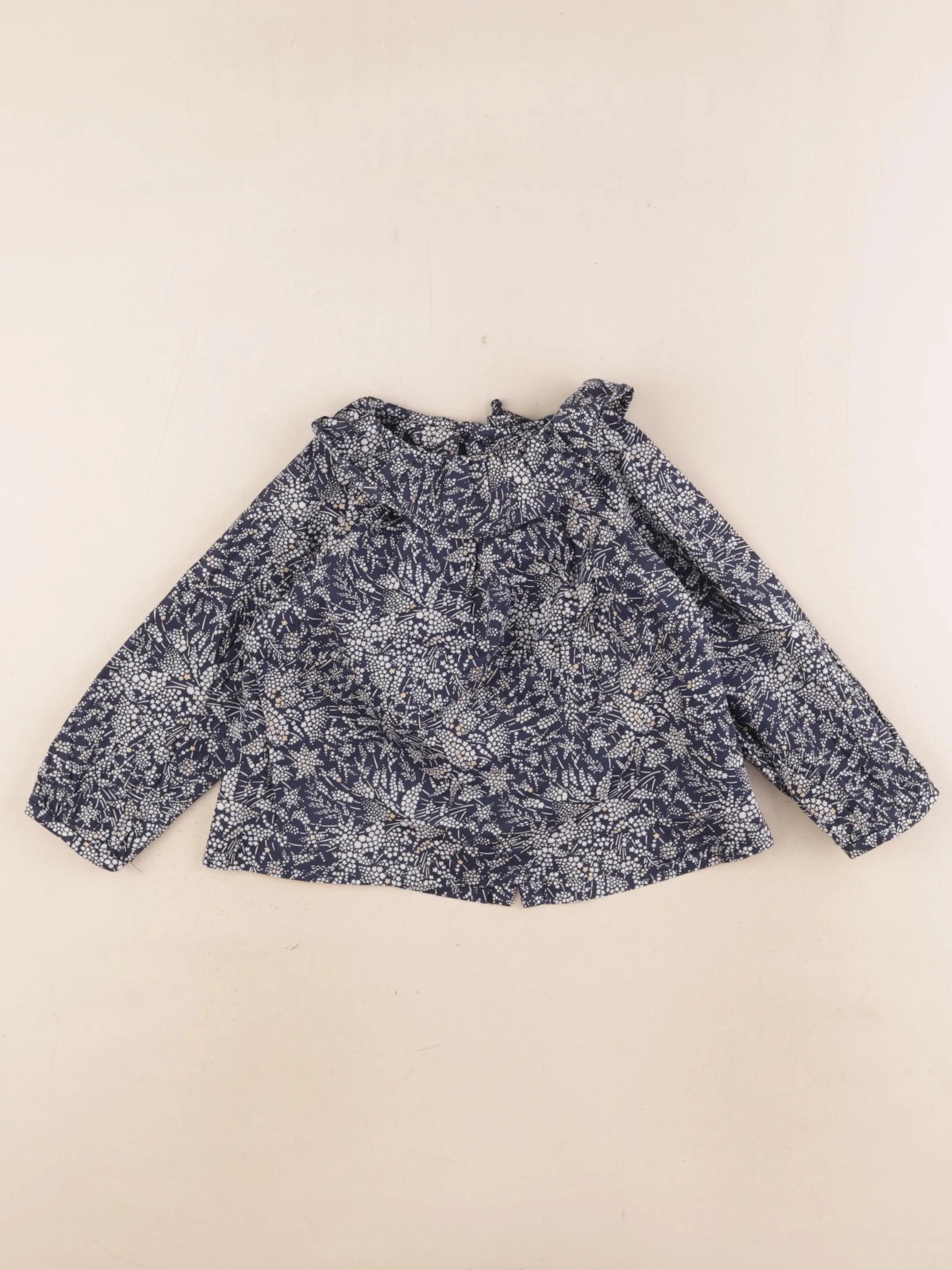 Jacadi - blouse bleu - 24 mois
