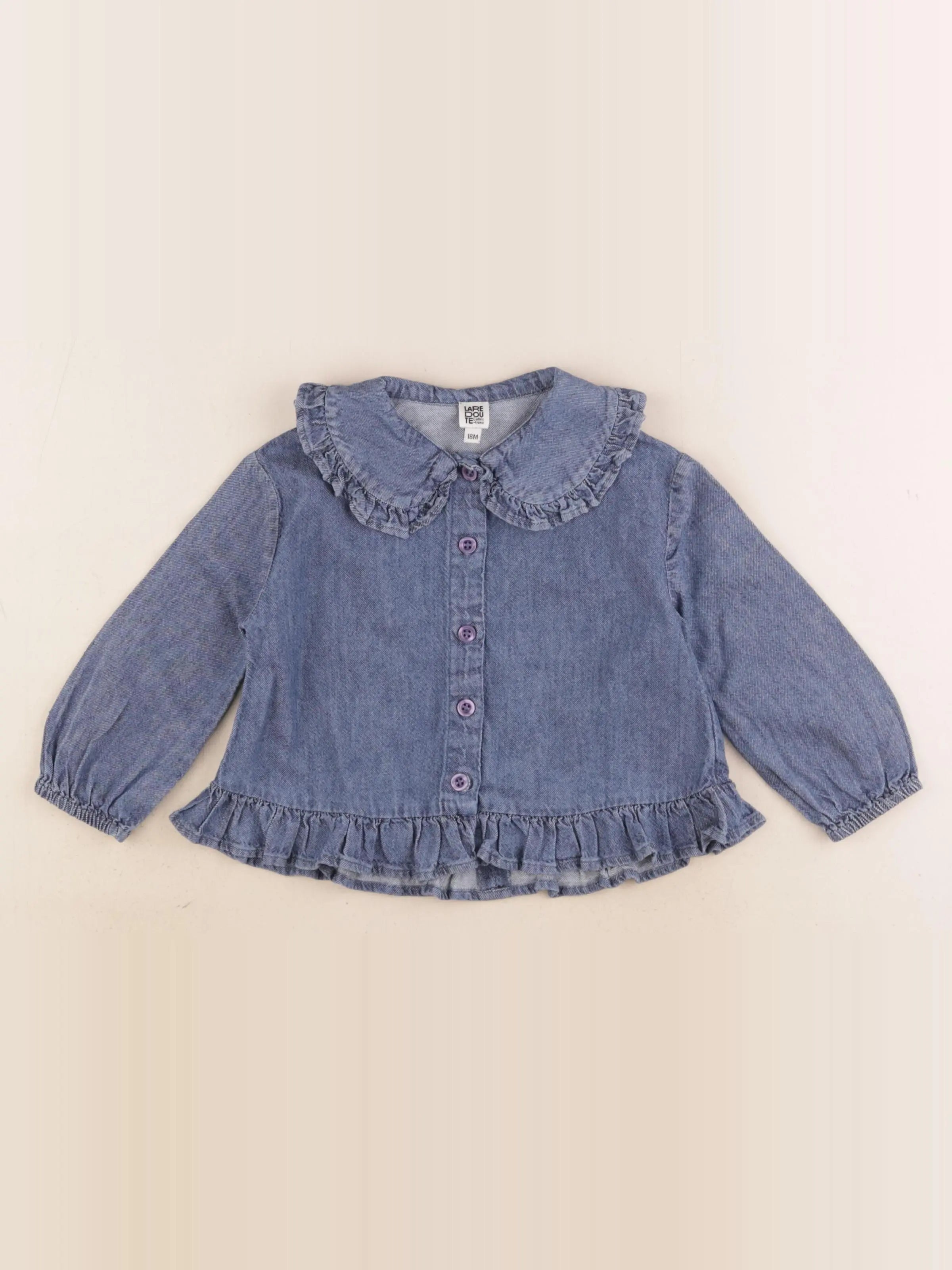 La Redoute - blouse bleu - 18 mois