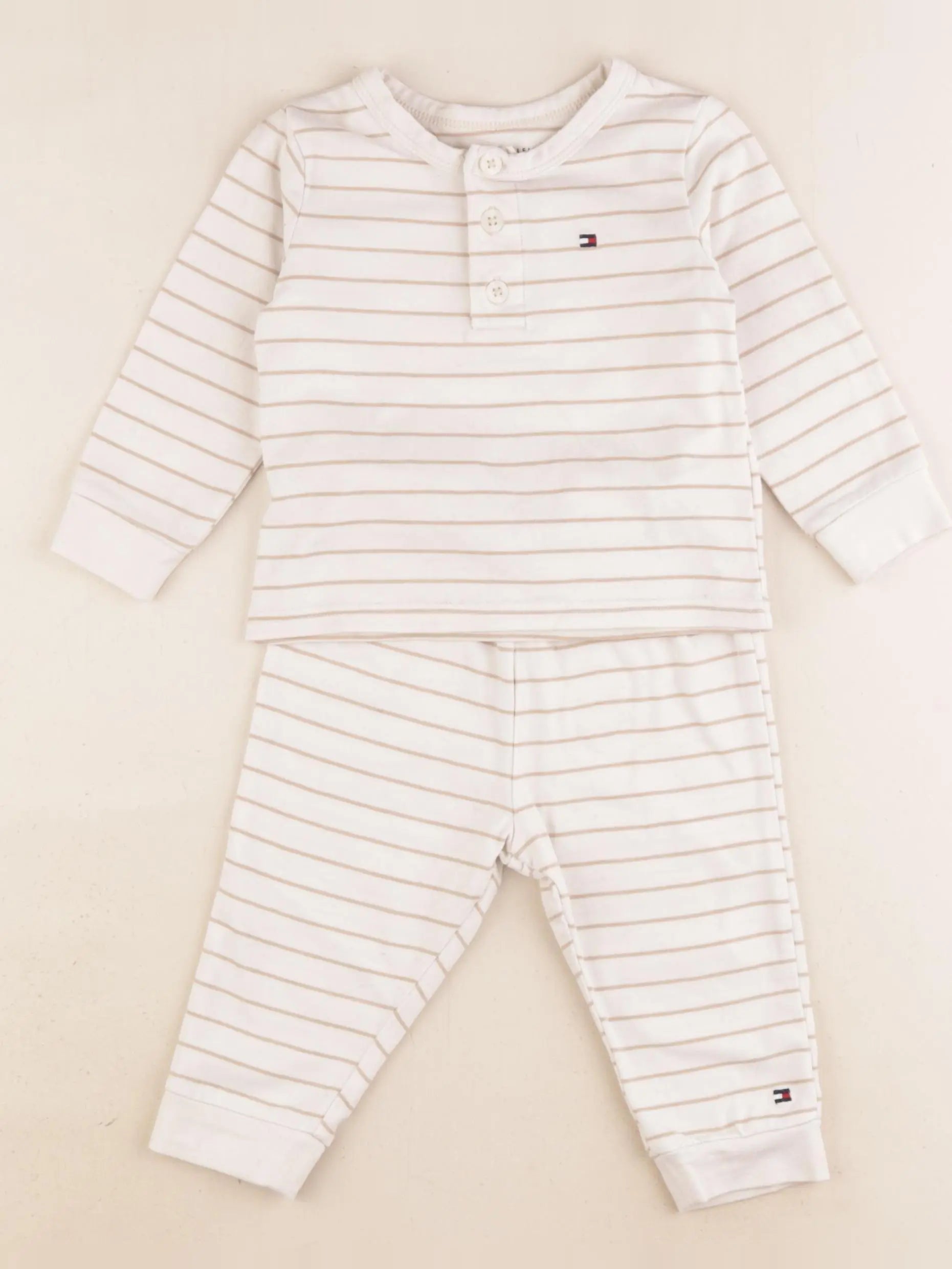 Tommy Hilfiger - pyjama coton marron - 6/9 mois
