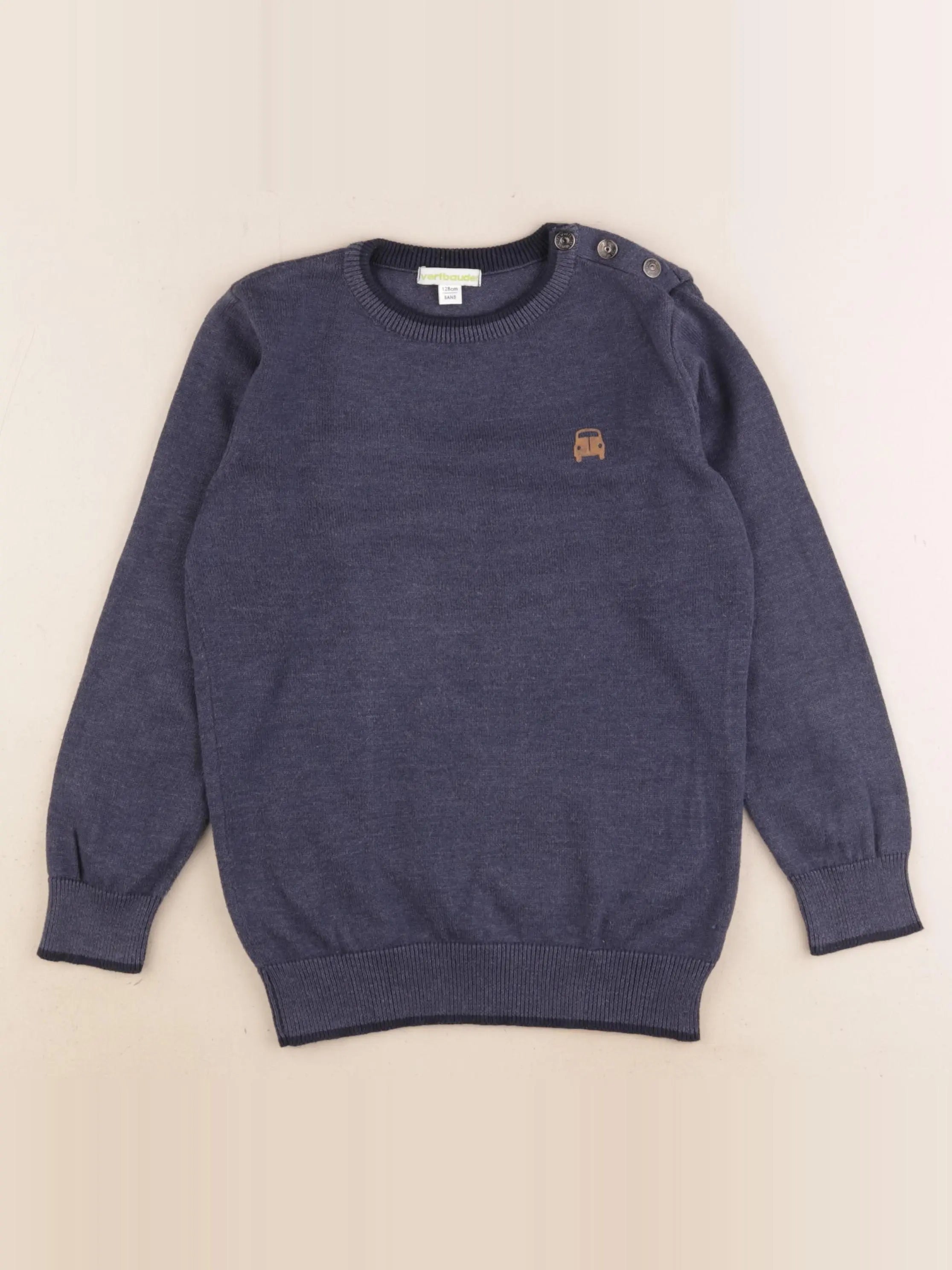 Vertbaudet - pull bleu - 8 ans