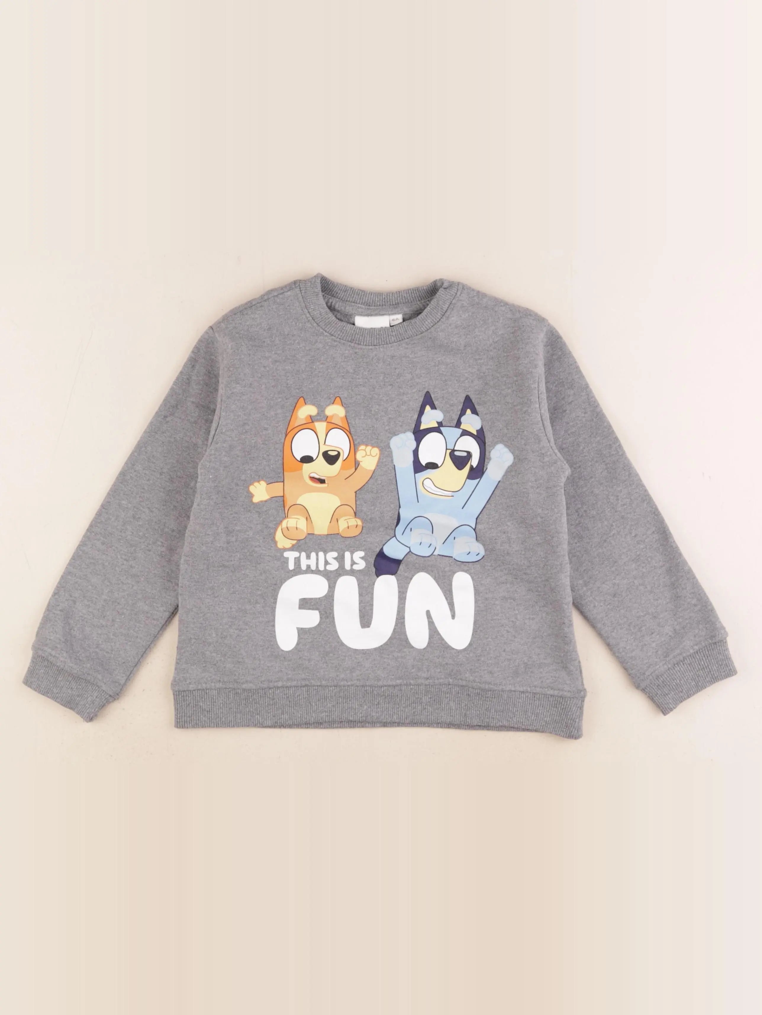 Vertbaudet - sweat gris - 6 ans