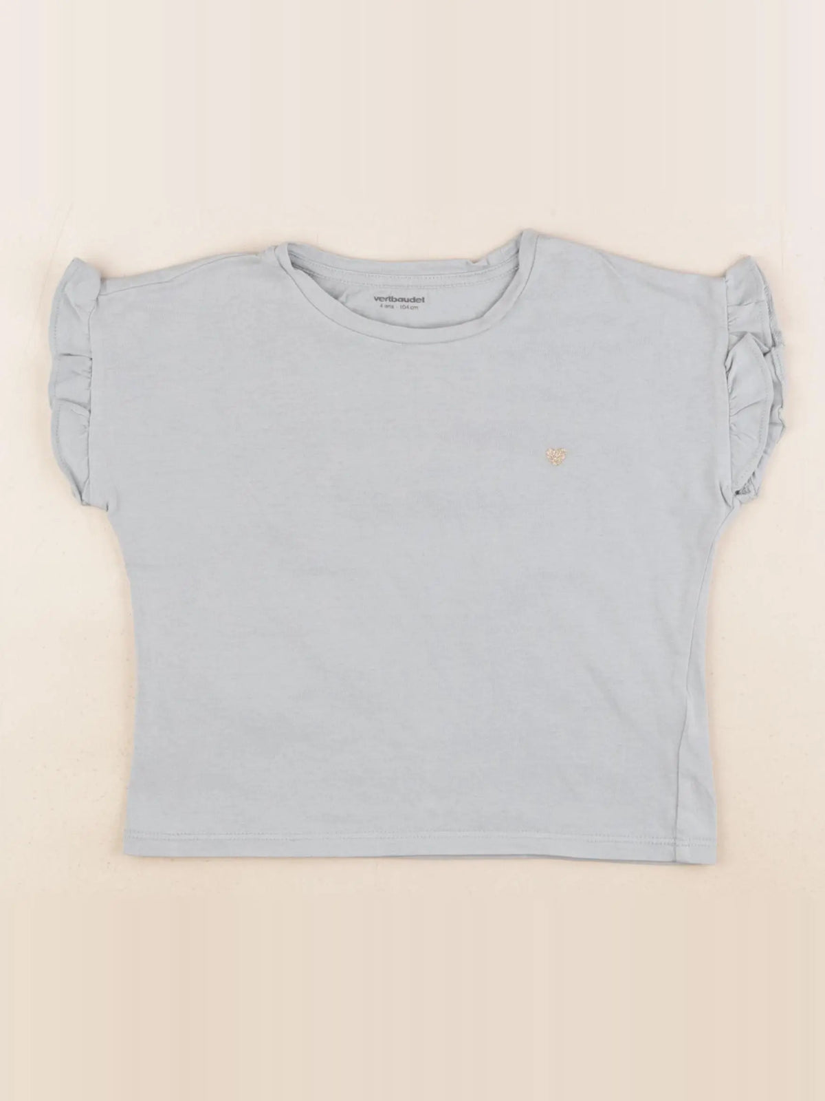 Vertbaudet - tee-shirt vert - 4 ans