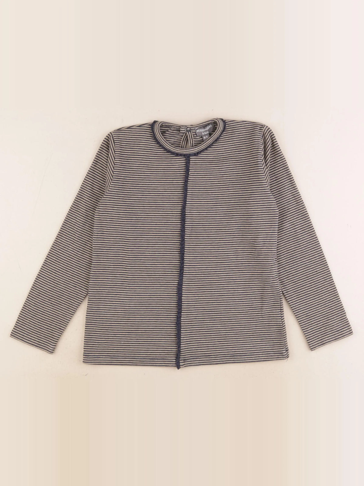 Buissonnière - tee-shirt beige, bleu - 8/9 ans