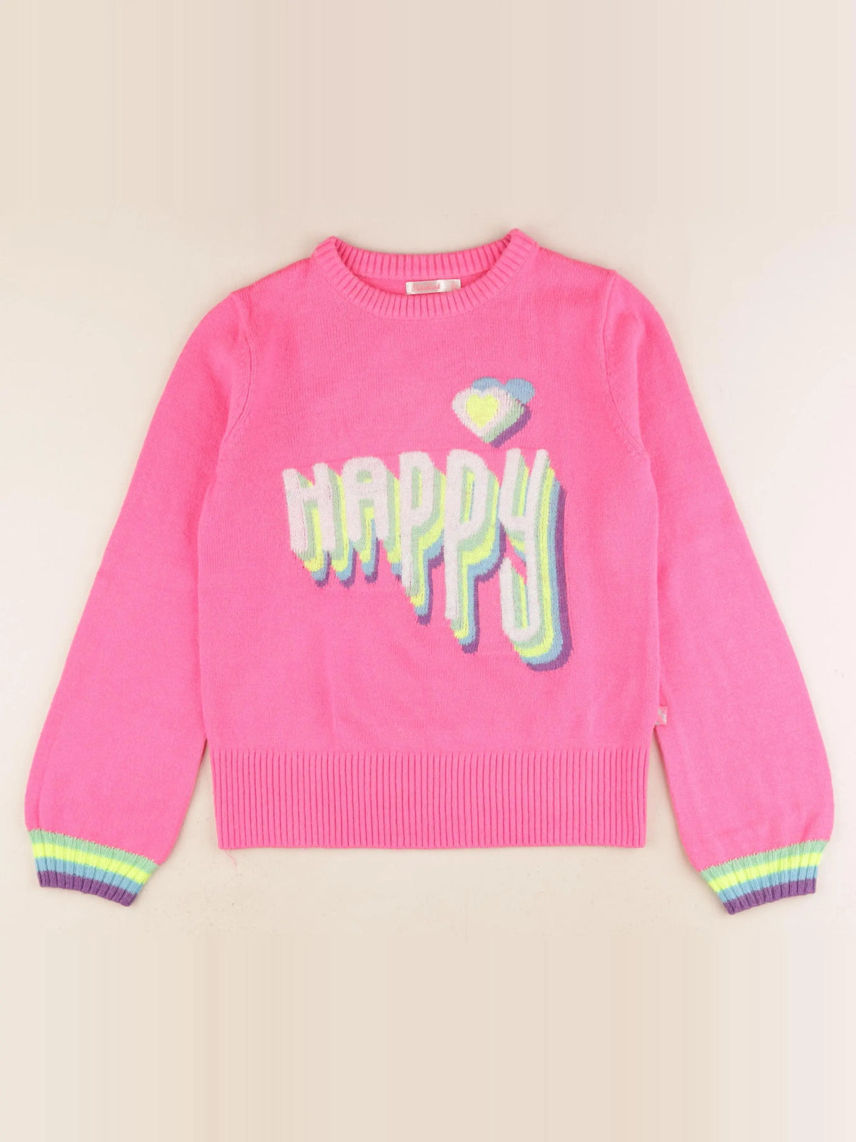Billie Blush - pull rose - 10 ans