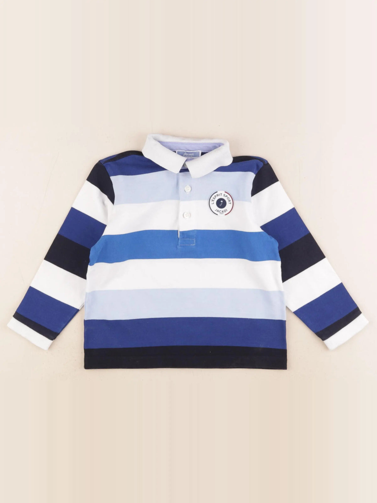 Jacadi - polo bleu - 3 ans