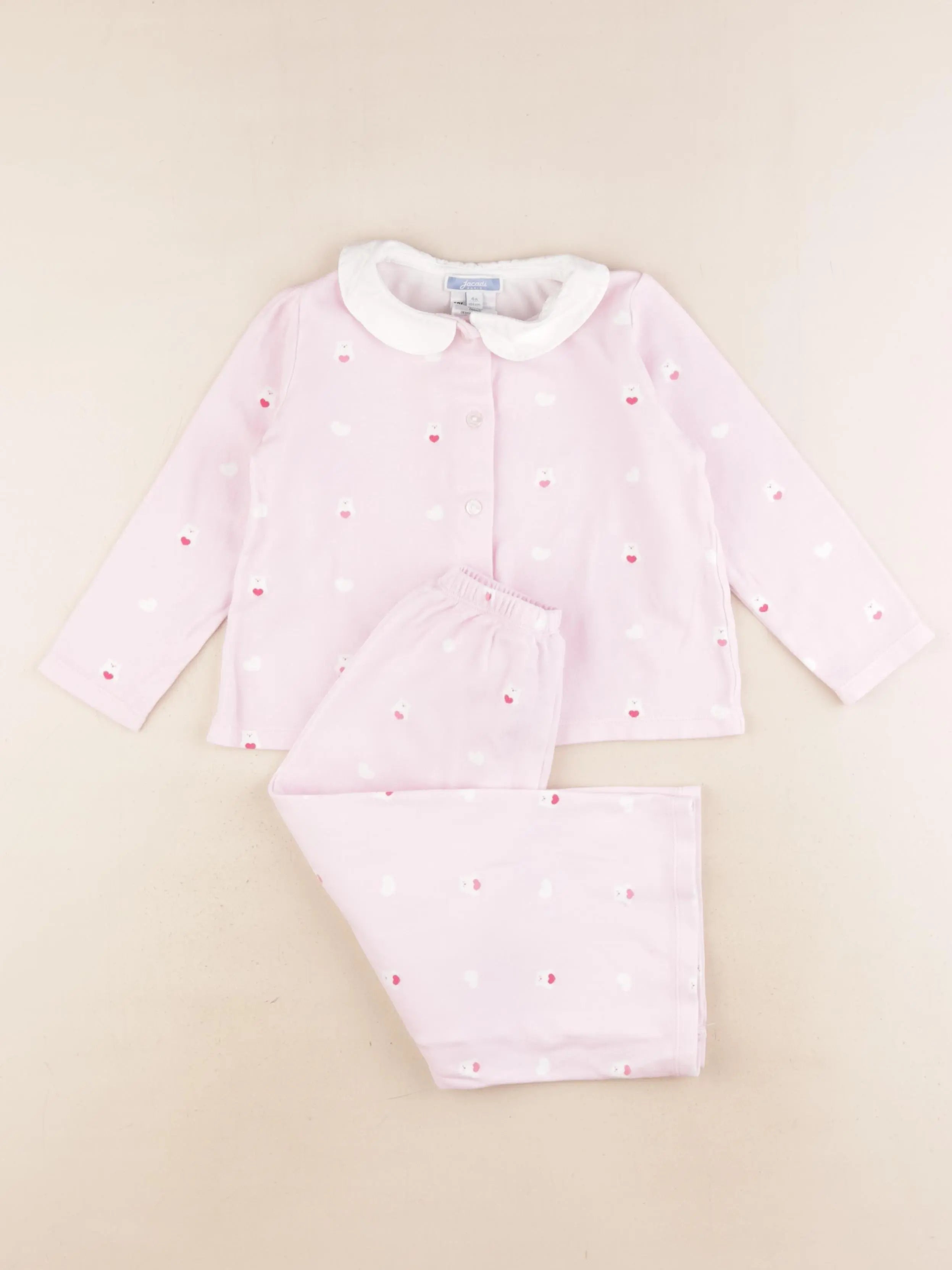 Jacadi - pyjama coton rose - 4 ans