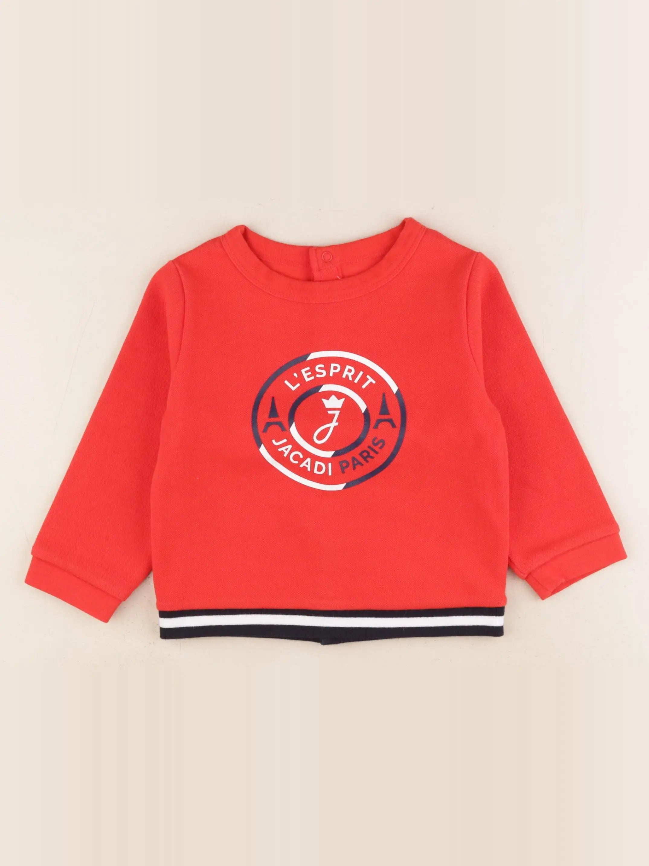 Jacadi - sweat rouge - 36 mois