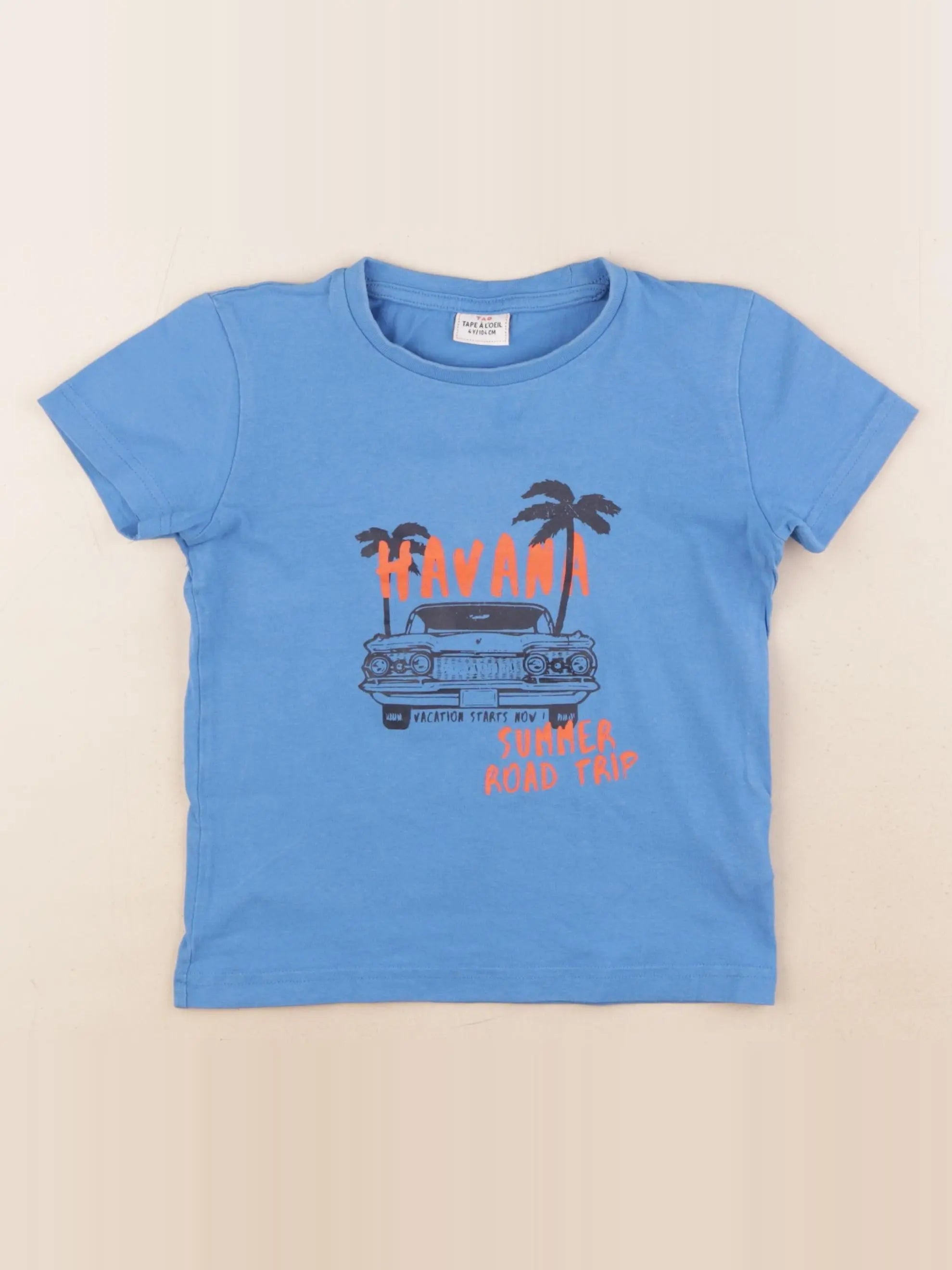Tape à l'oeil - tee-shirt bleu - 4 ans