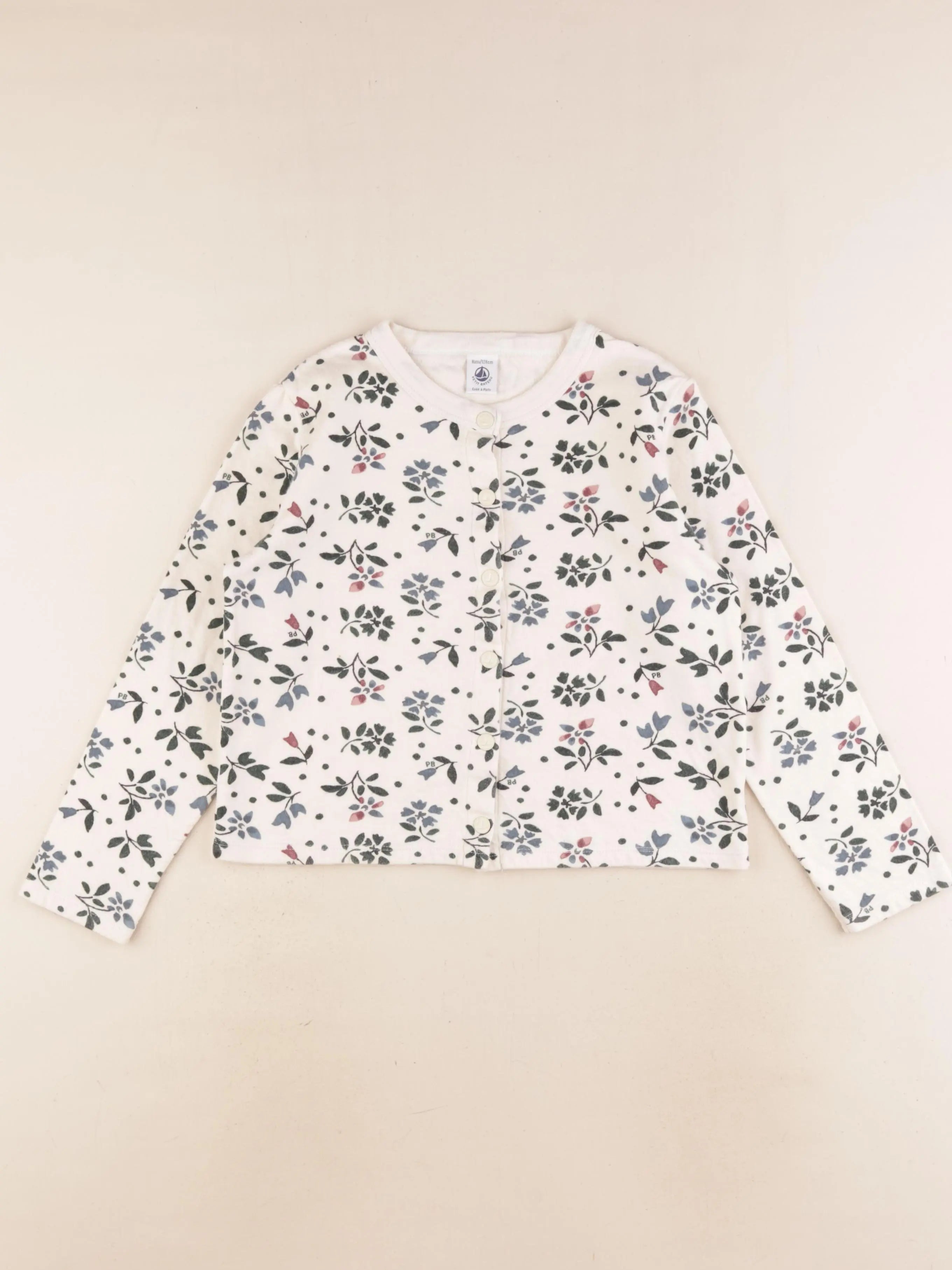 Petit Bateau - sweat beige - 8 ans