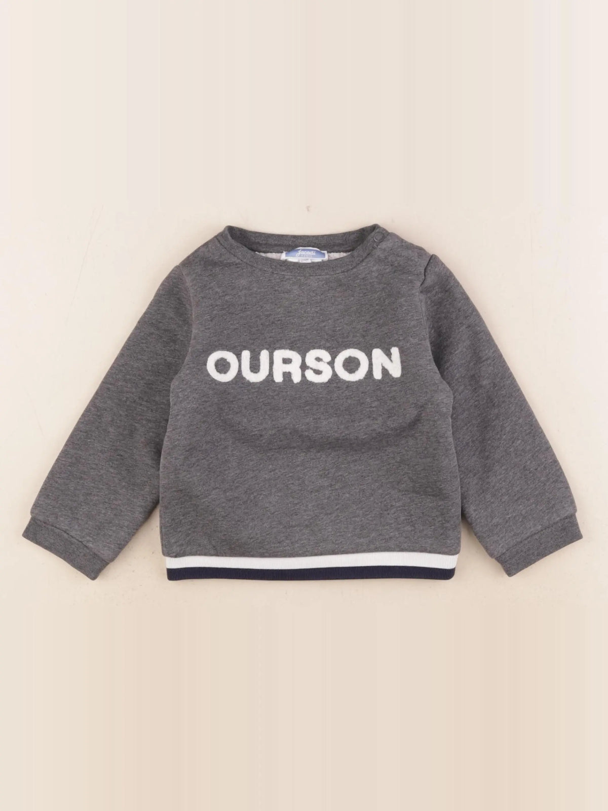 Jacadi - sweat gris - 24 mois