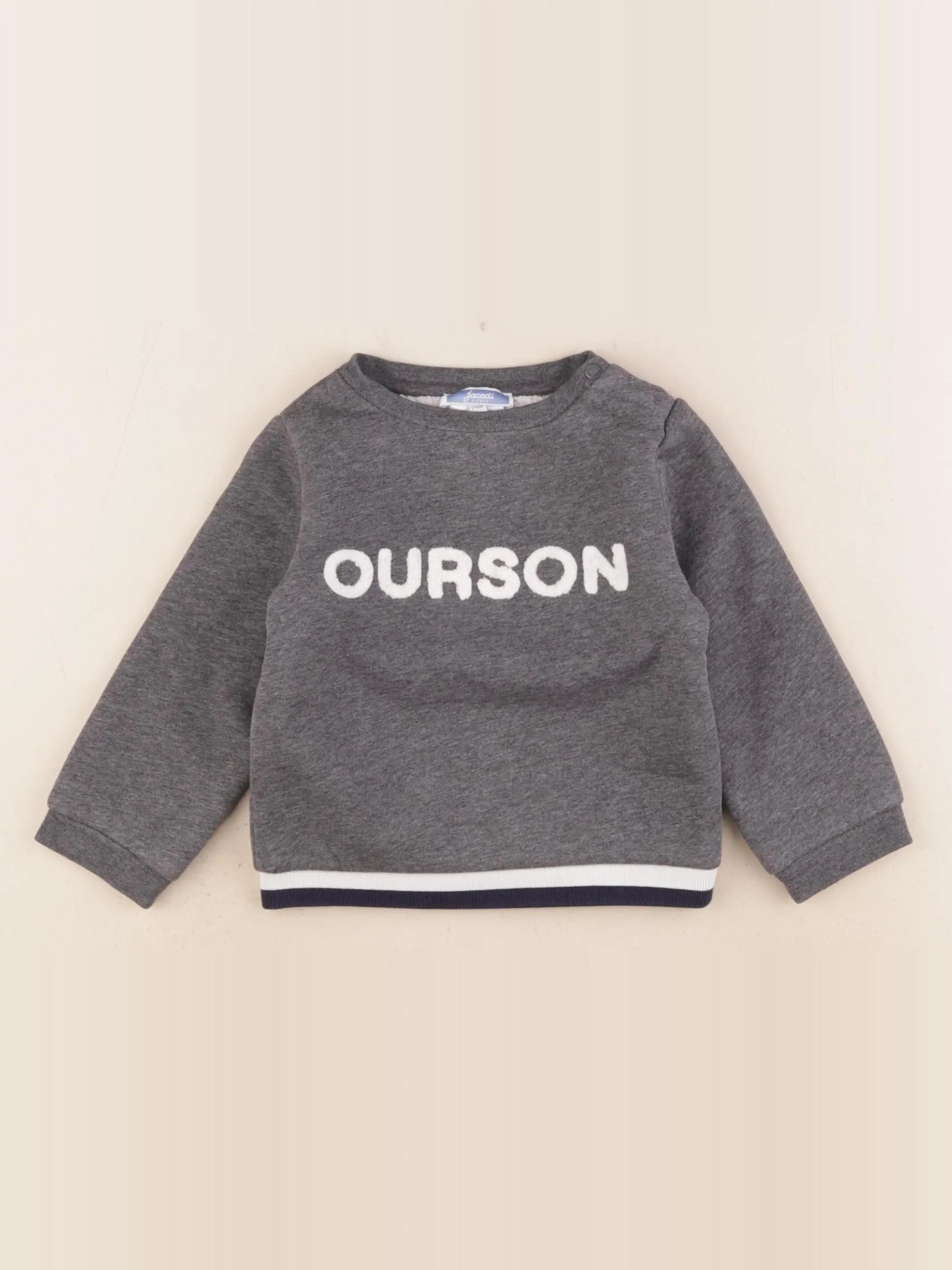 Jacadi - sweat gris - 24 mois