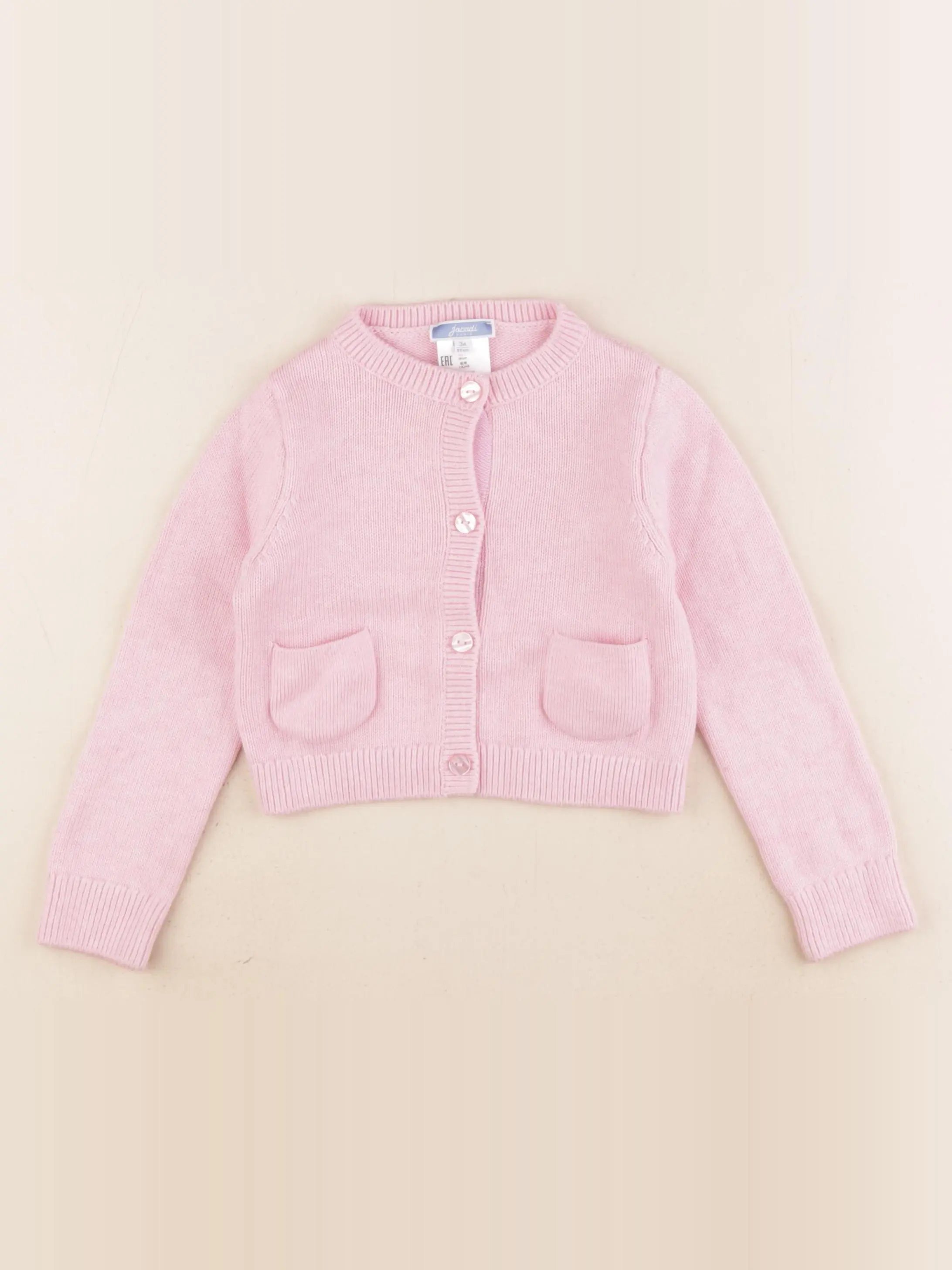 Jacadi - gilet rose - 3 ans