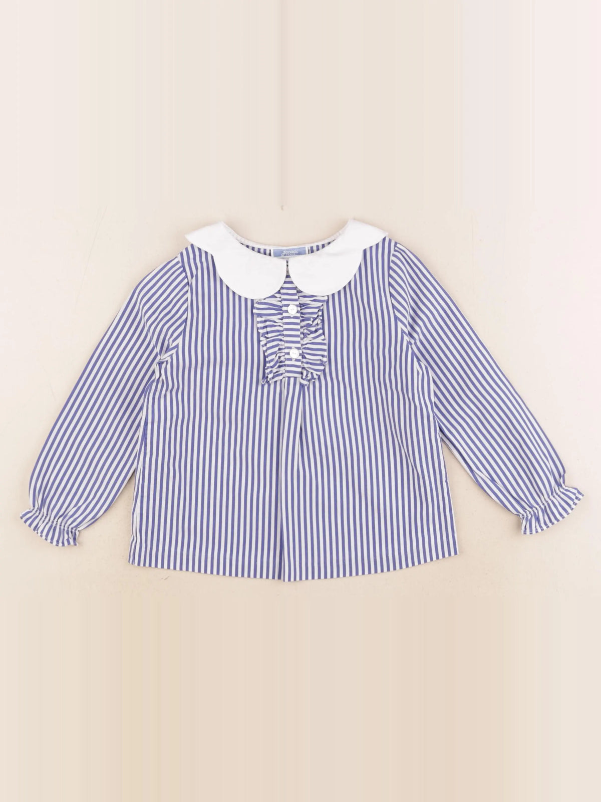 Jacadi - blouse blanc, bleu - 4 ans