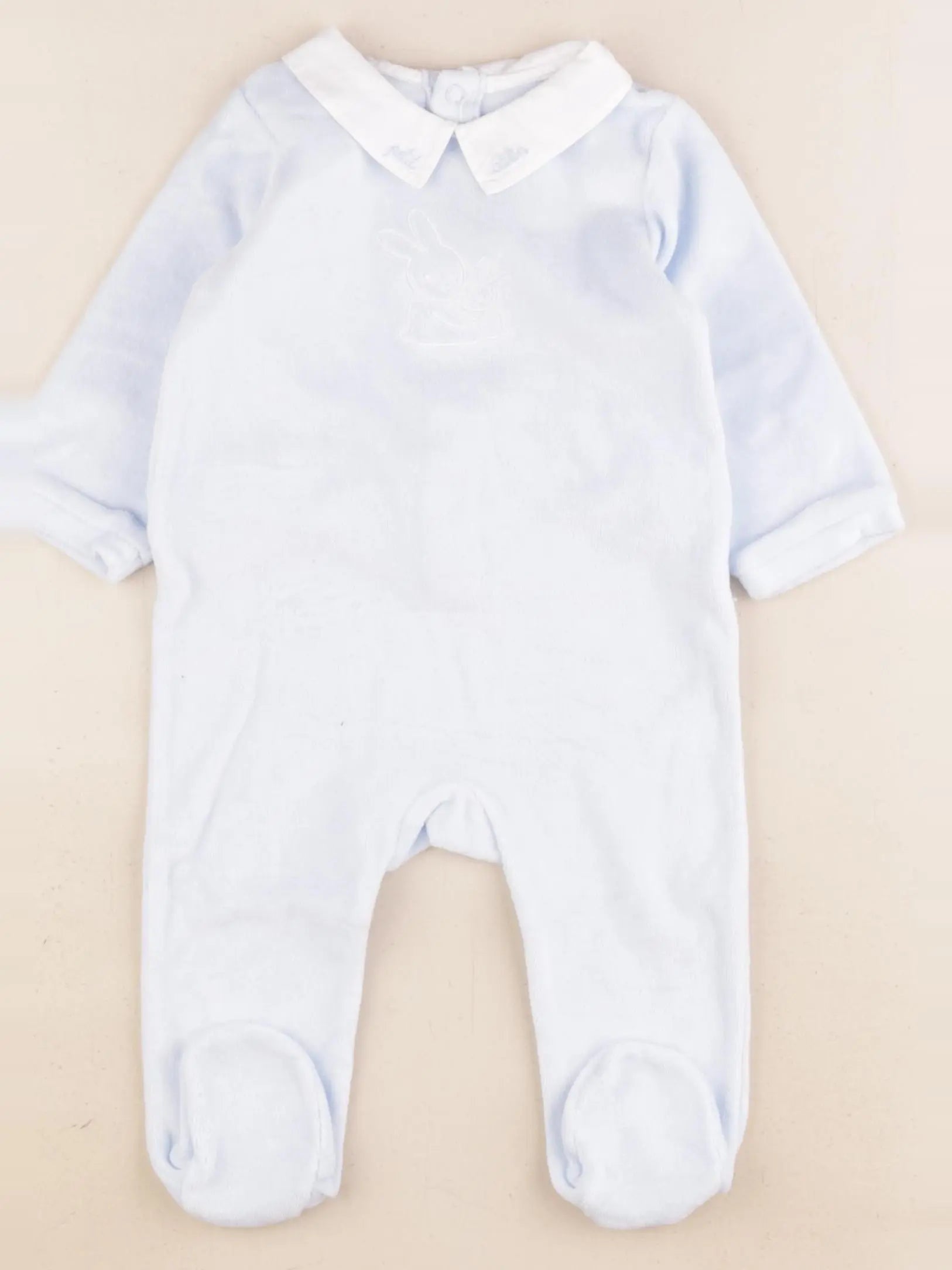 Jacadi - pyjama velours bleu - 6 mois