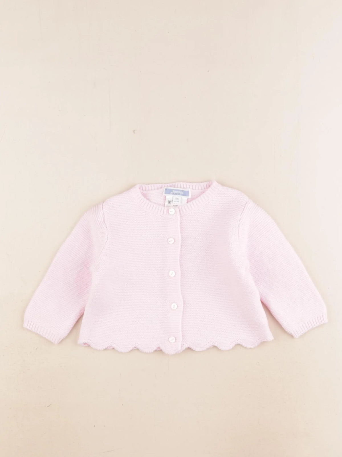 Jacadi - gilet rose - 6 mois