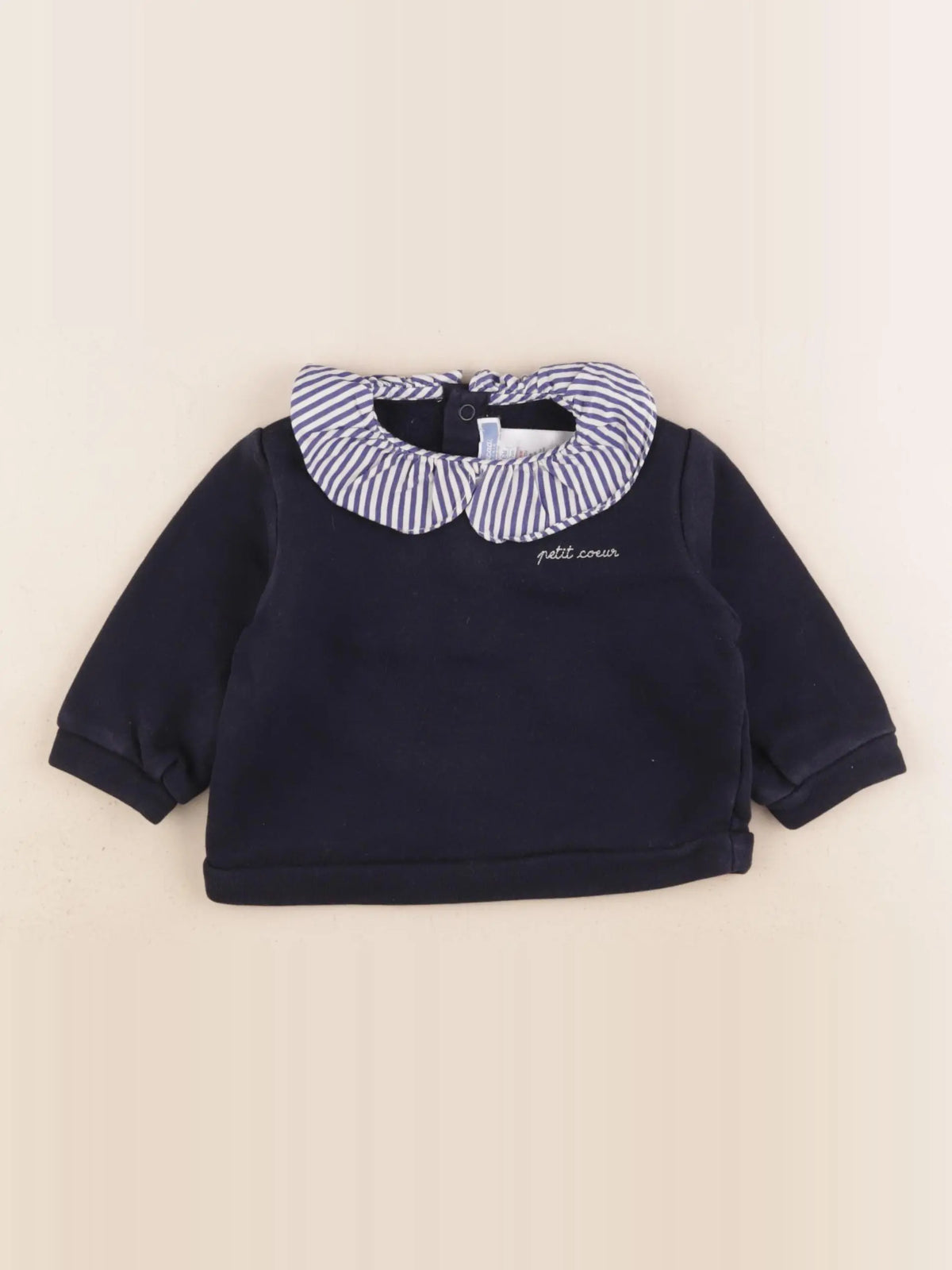 Jacadi - sweat bleu - 6 mois