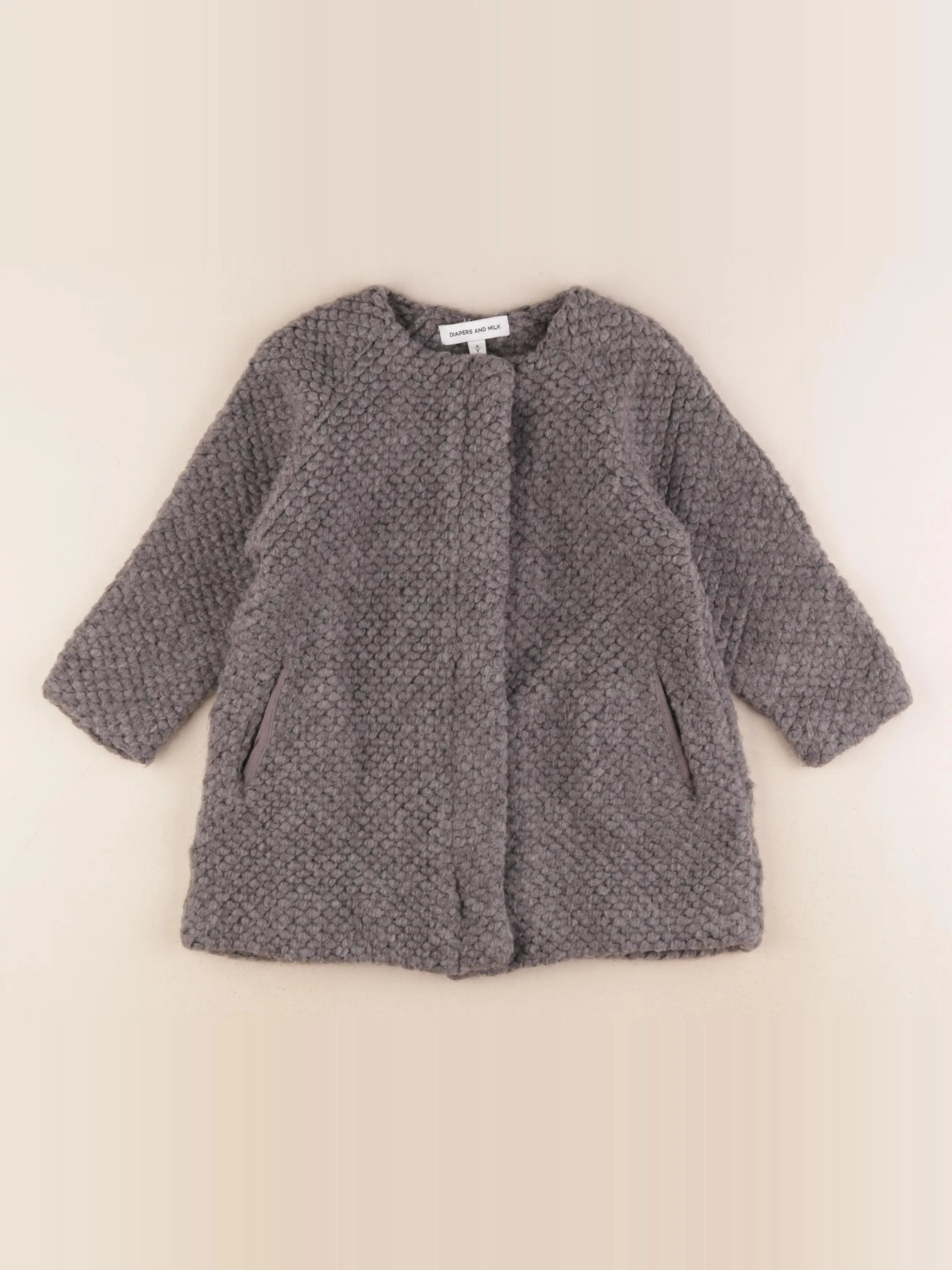 Diapers and Milk - manteau gris - 4 ans