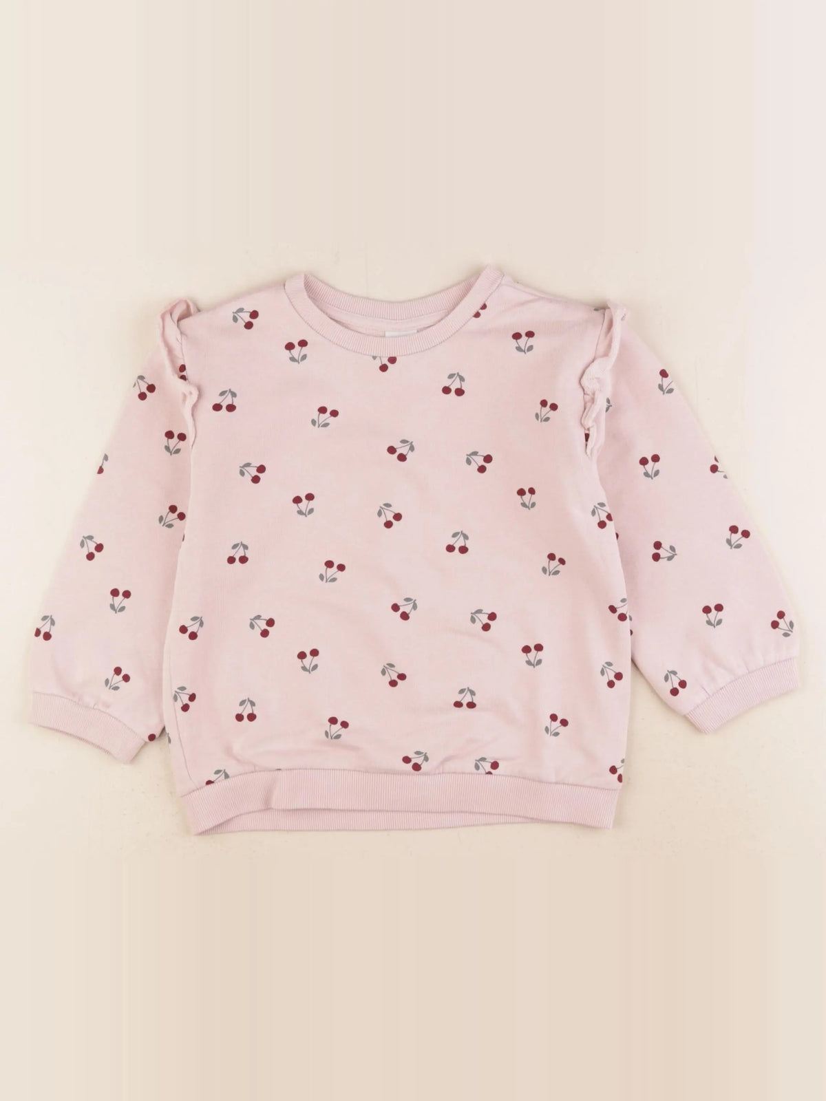 H&M - sweat rose - 3/4 ans