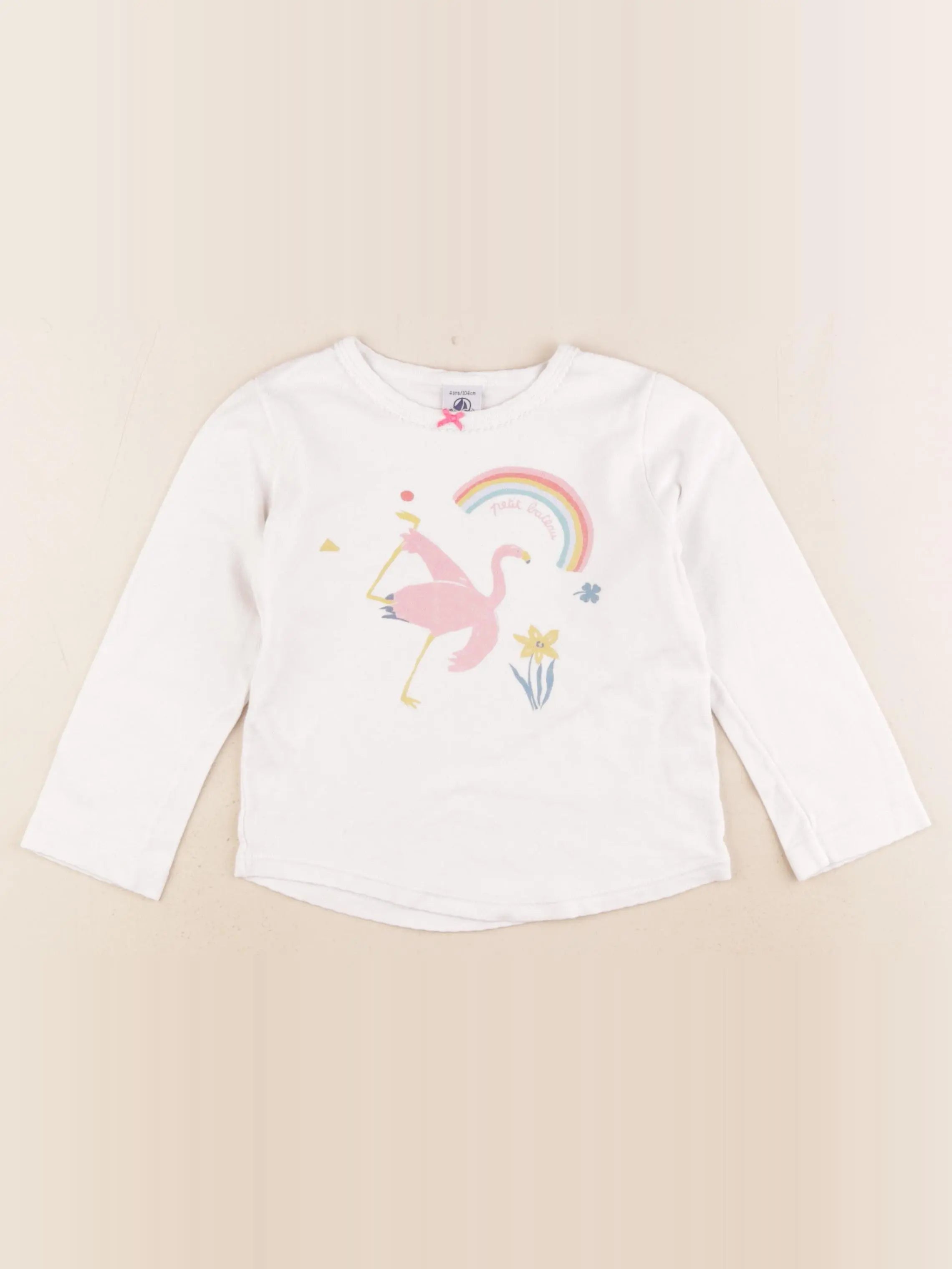 Petit Bateau - maillot de corps blanc - 4 ans
