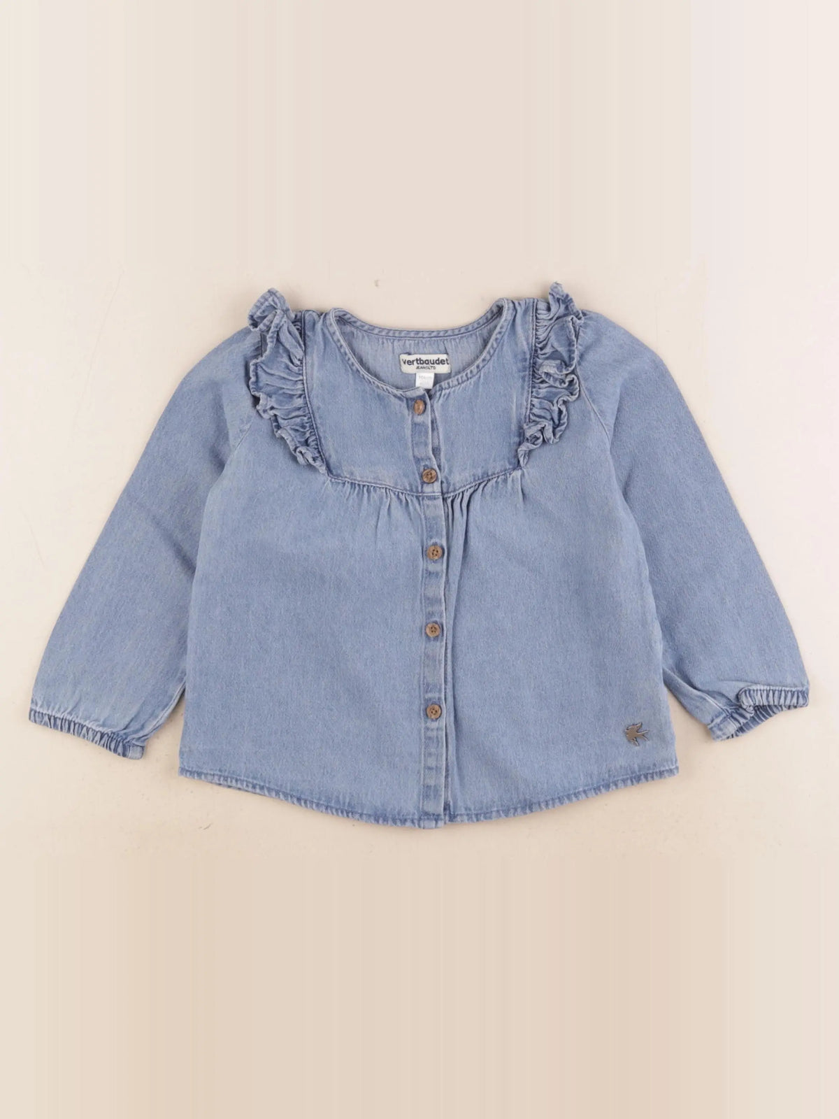 Vertbaudet - blouse bleu - 4 ans