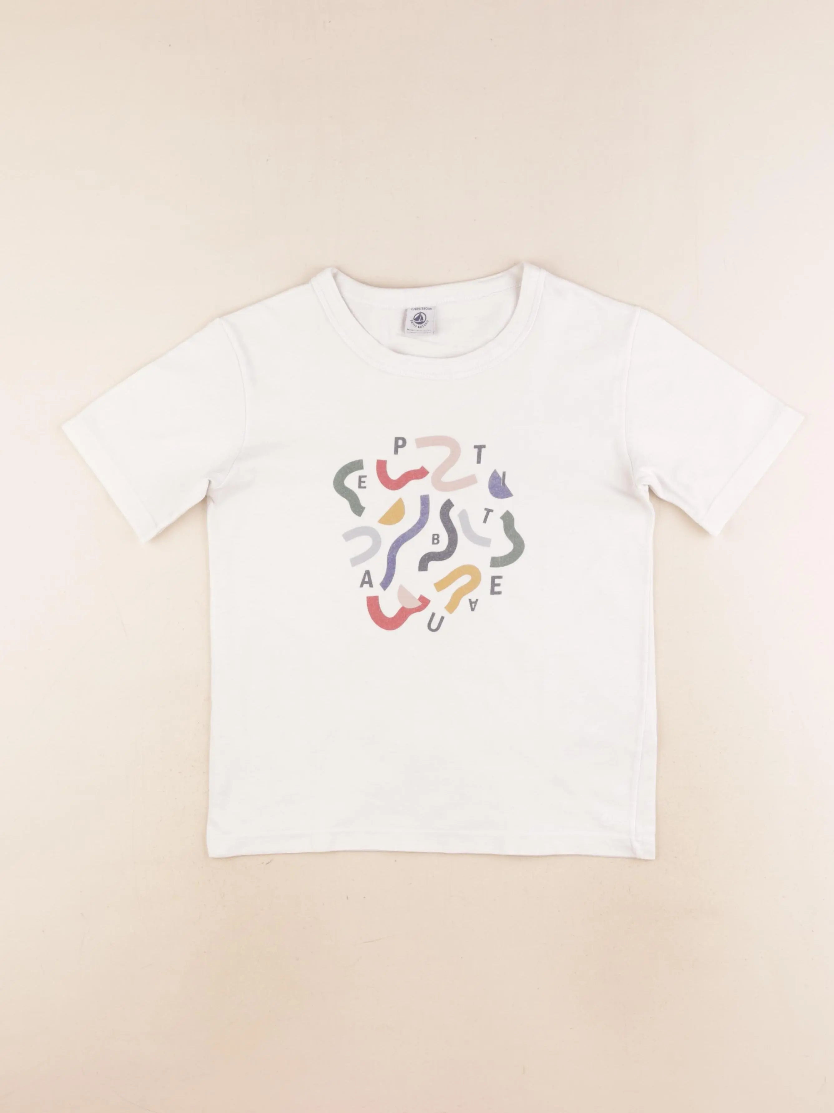 Petit Bateau - tee-shirt blanc - 10 ans