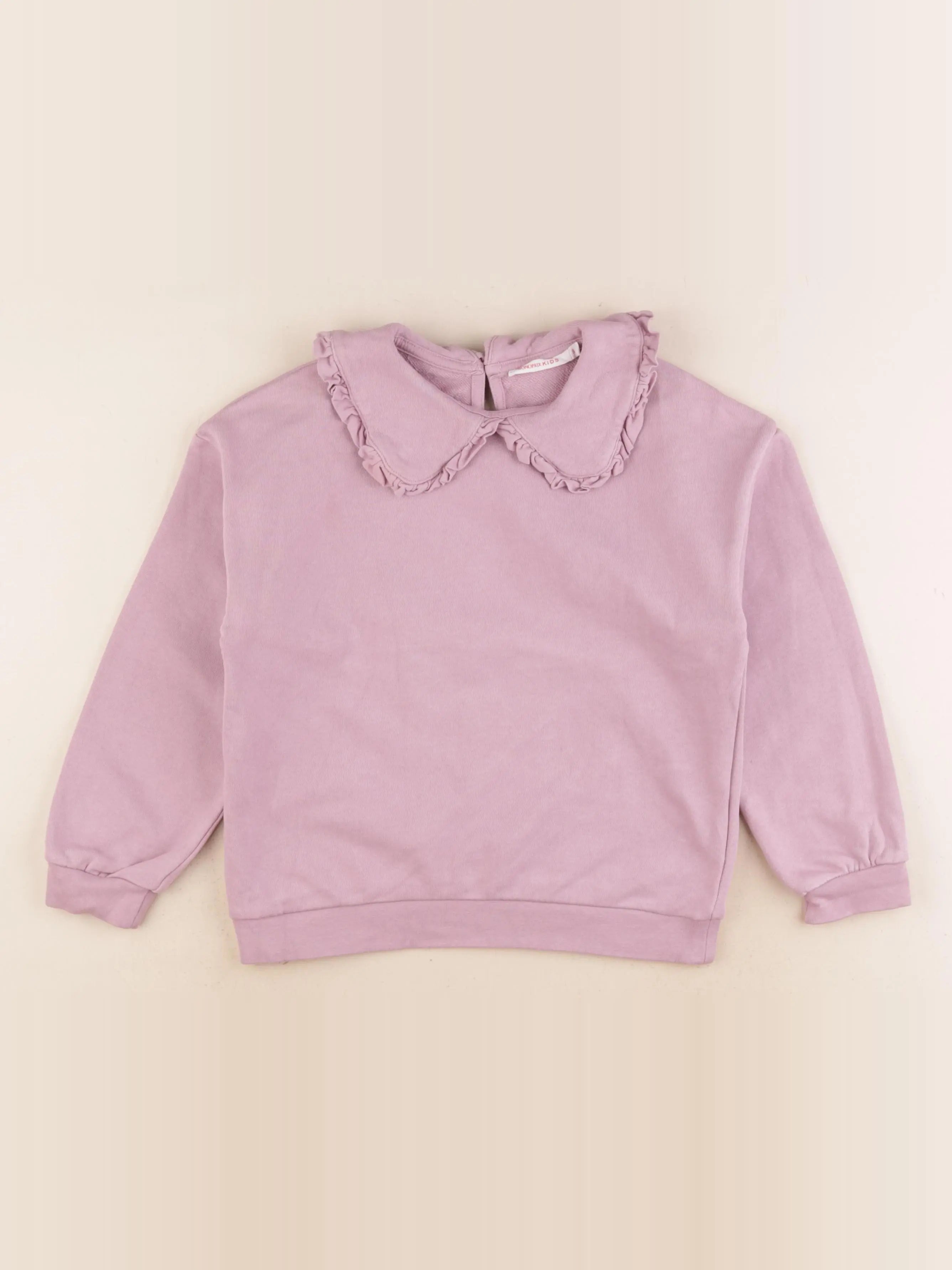 Monoprix - sweat violet - 8 ans