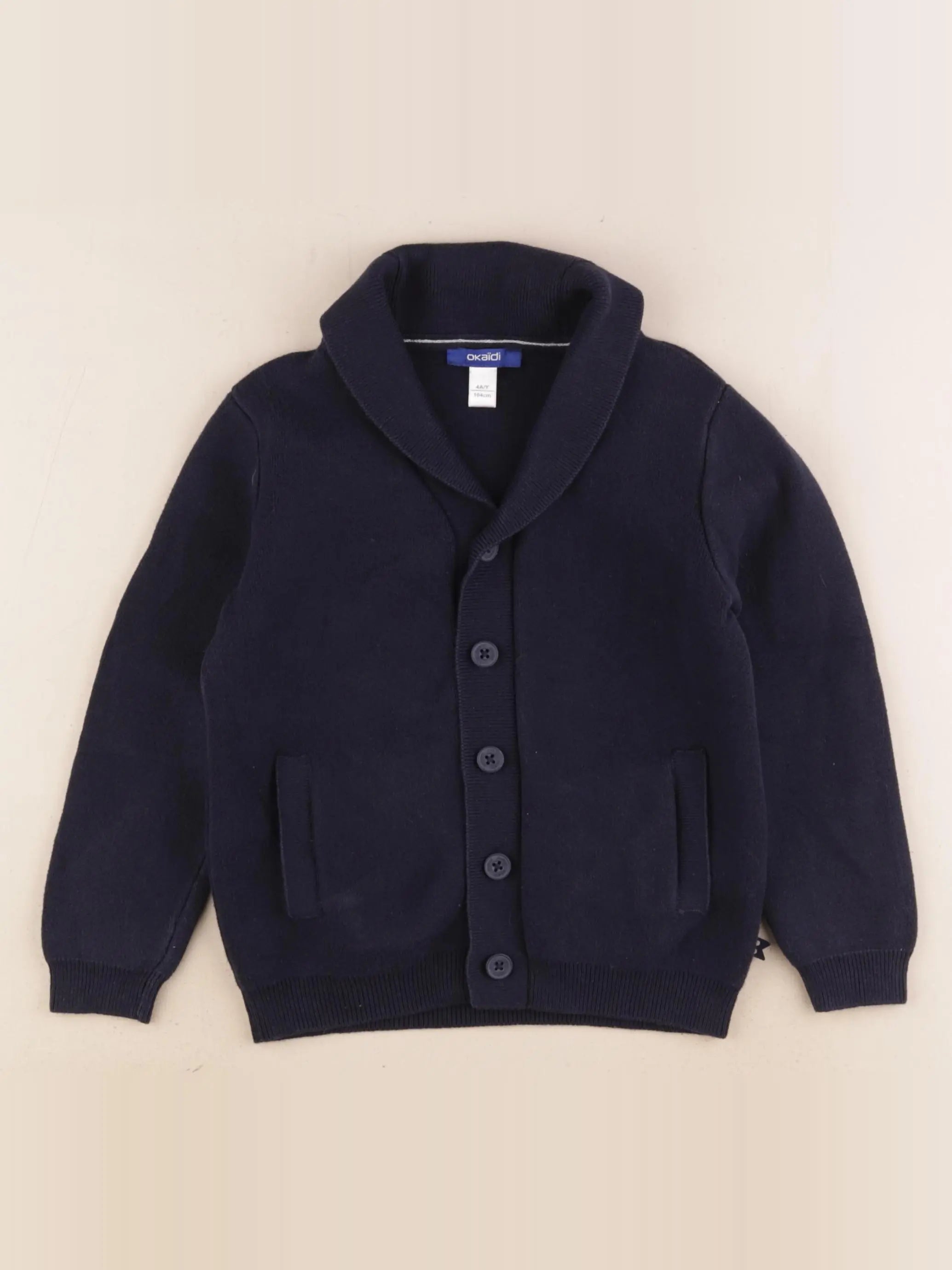 Okaidi - gilet bleu - 4 ans