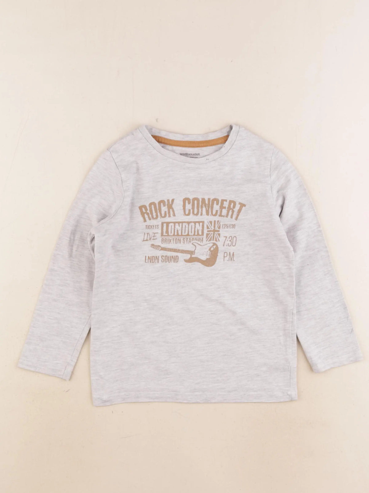 Vertbaudet - tee-shirt gris - 4 ans