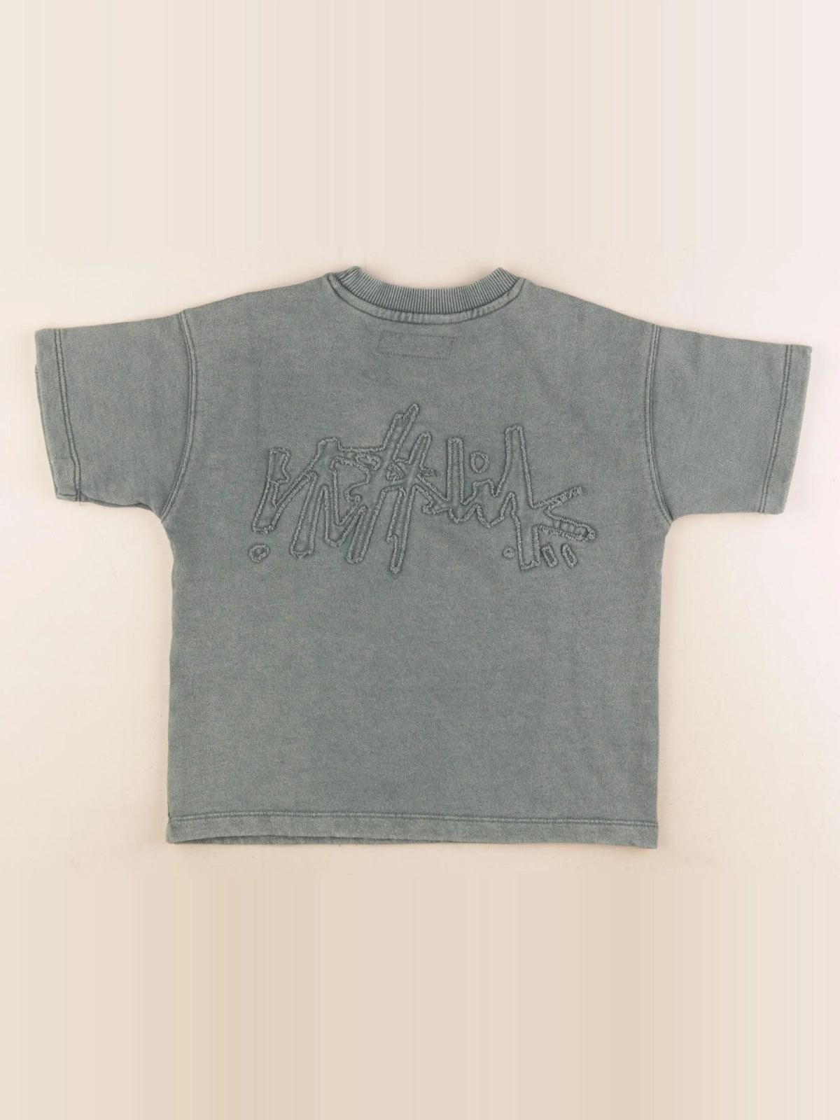 Zara - tee-shirt imprimé au dos vert - 6/7 ans