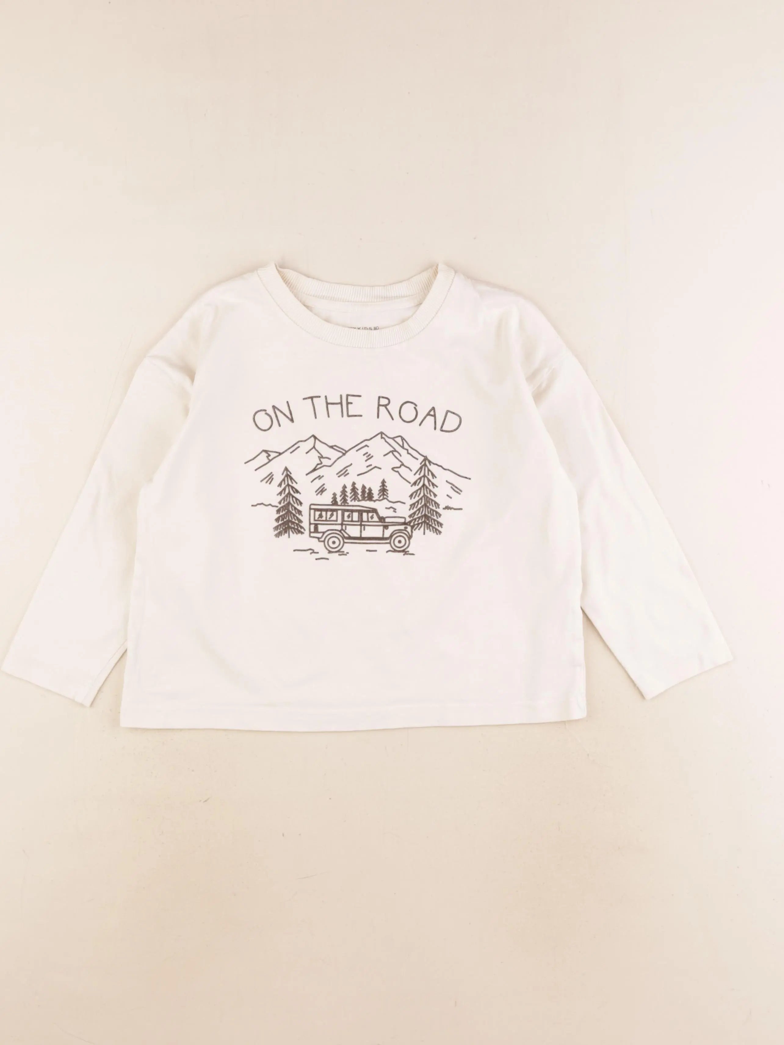 Monoprix - tee-shirt beige - 5 ans