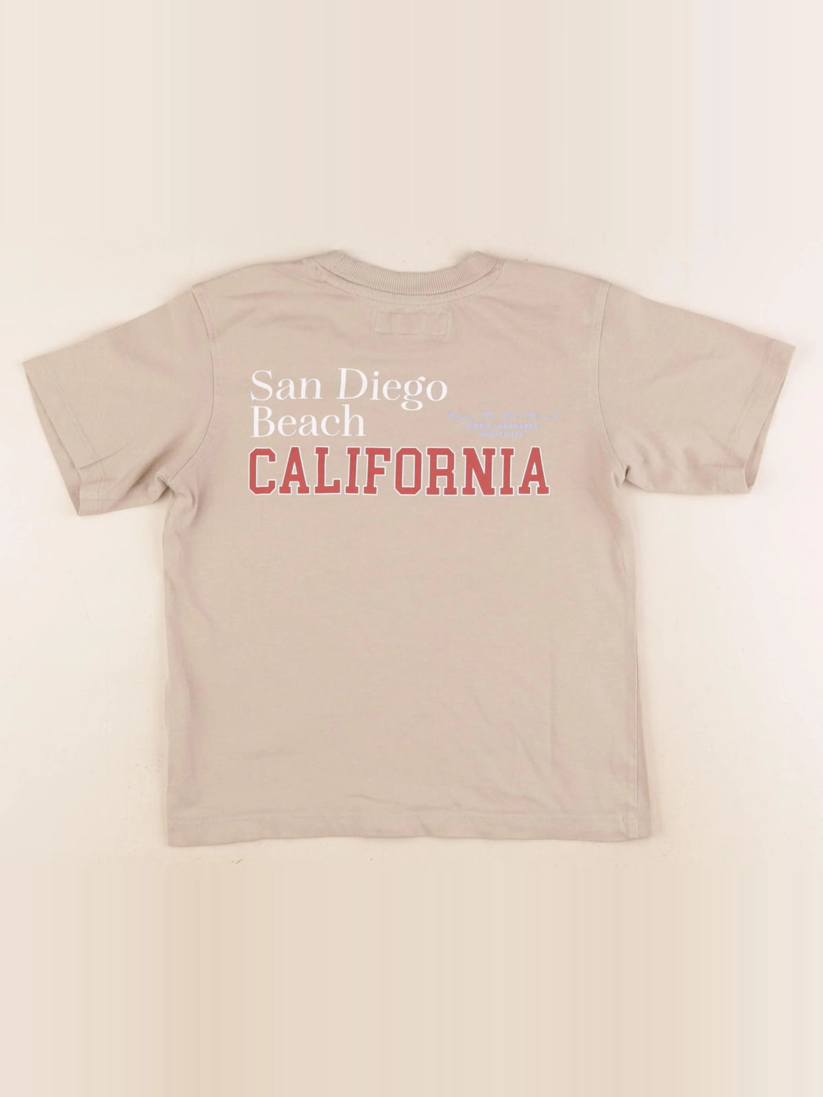 Zara - tee-shirt imprimé au dos marron - 6/7 ans