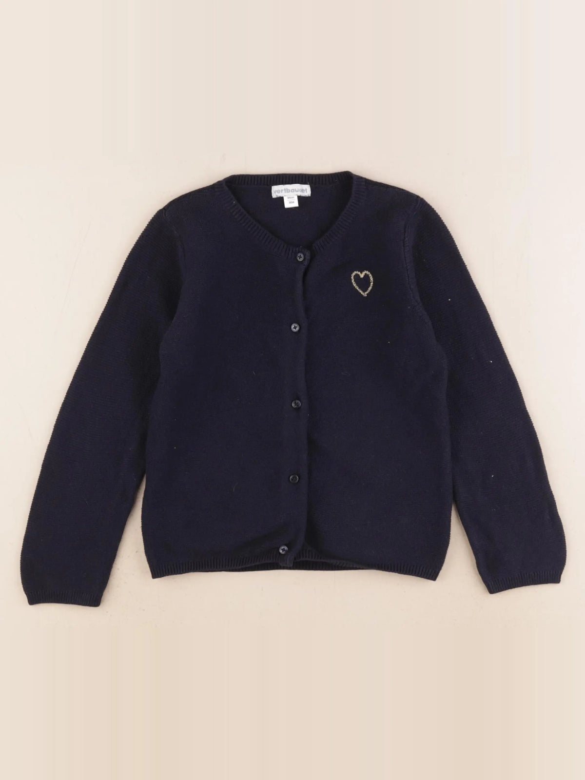 Vertbaudet - gilet bleu - 36 mois