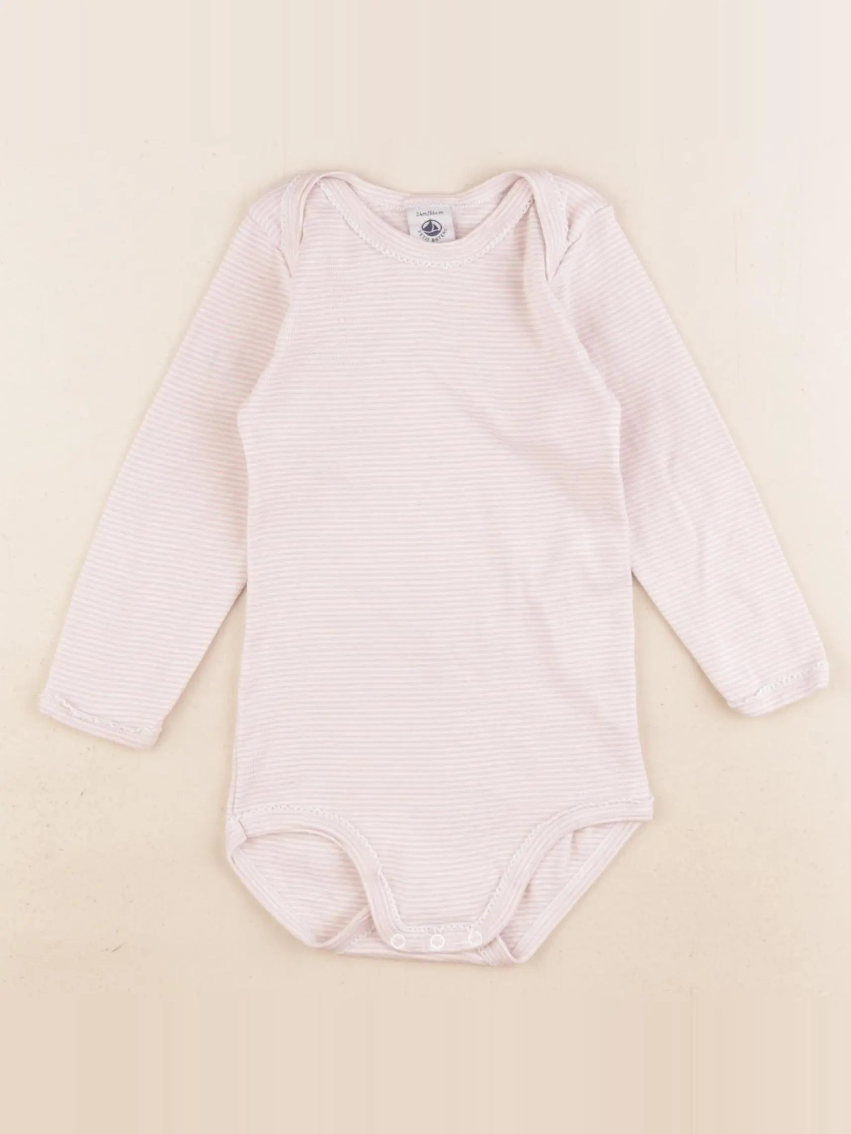 Petit Bateau - body rose - 24 mois