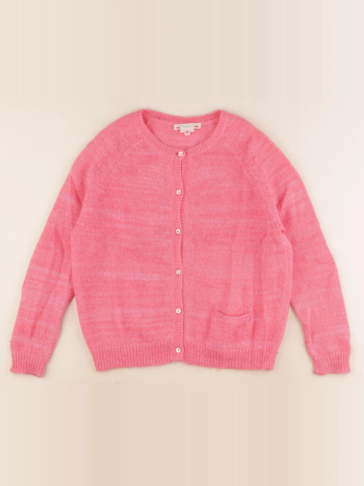 Bonpoint - gilet rose - 12 ans