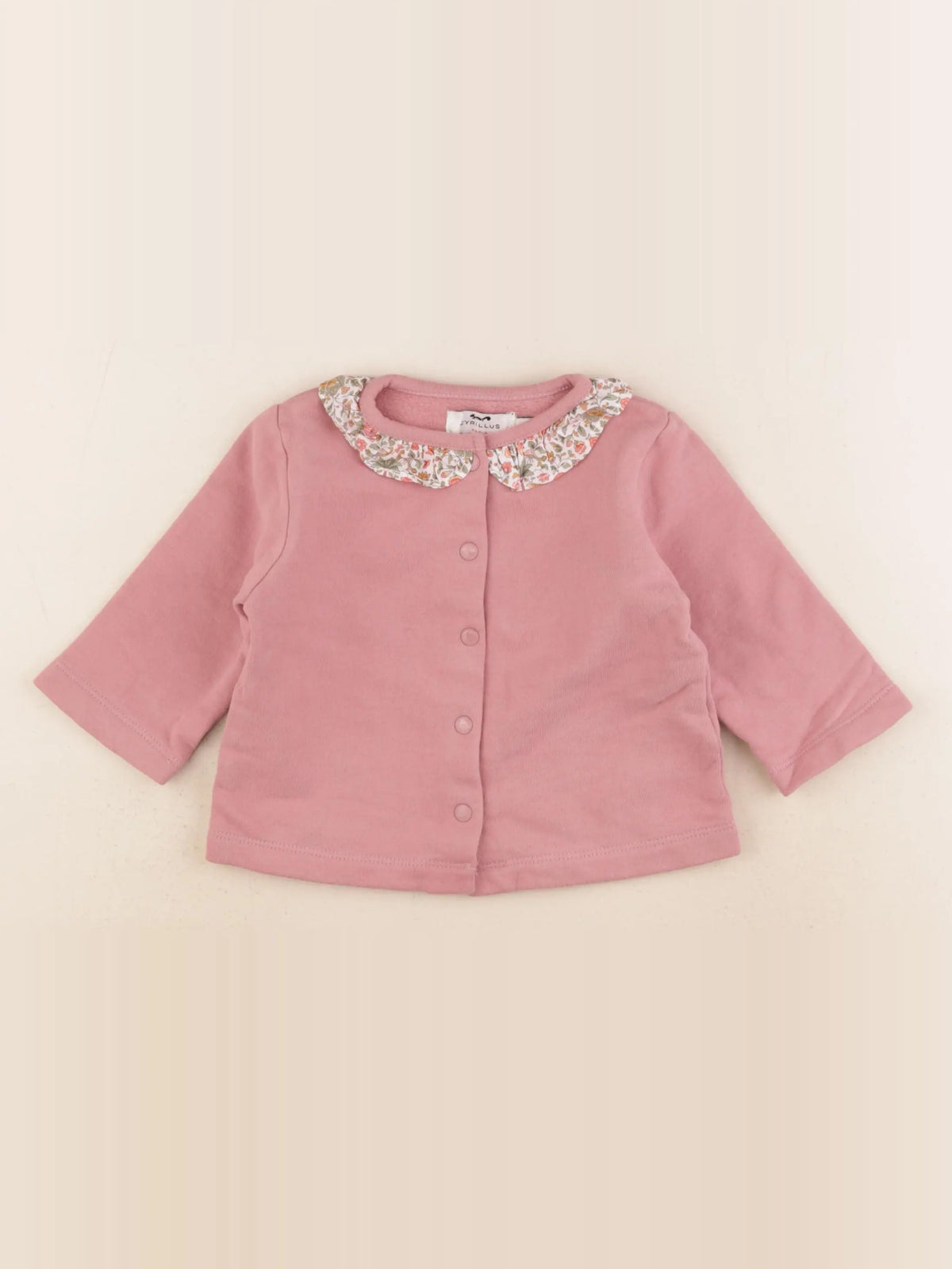 Cyrillus - sweat rose - 12 mois