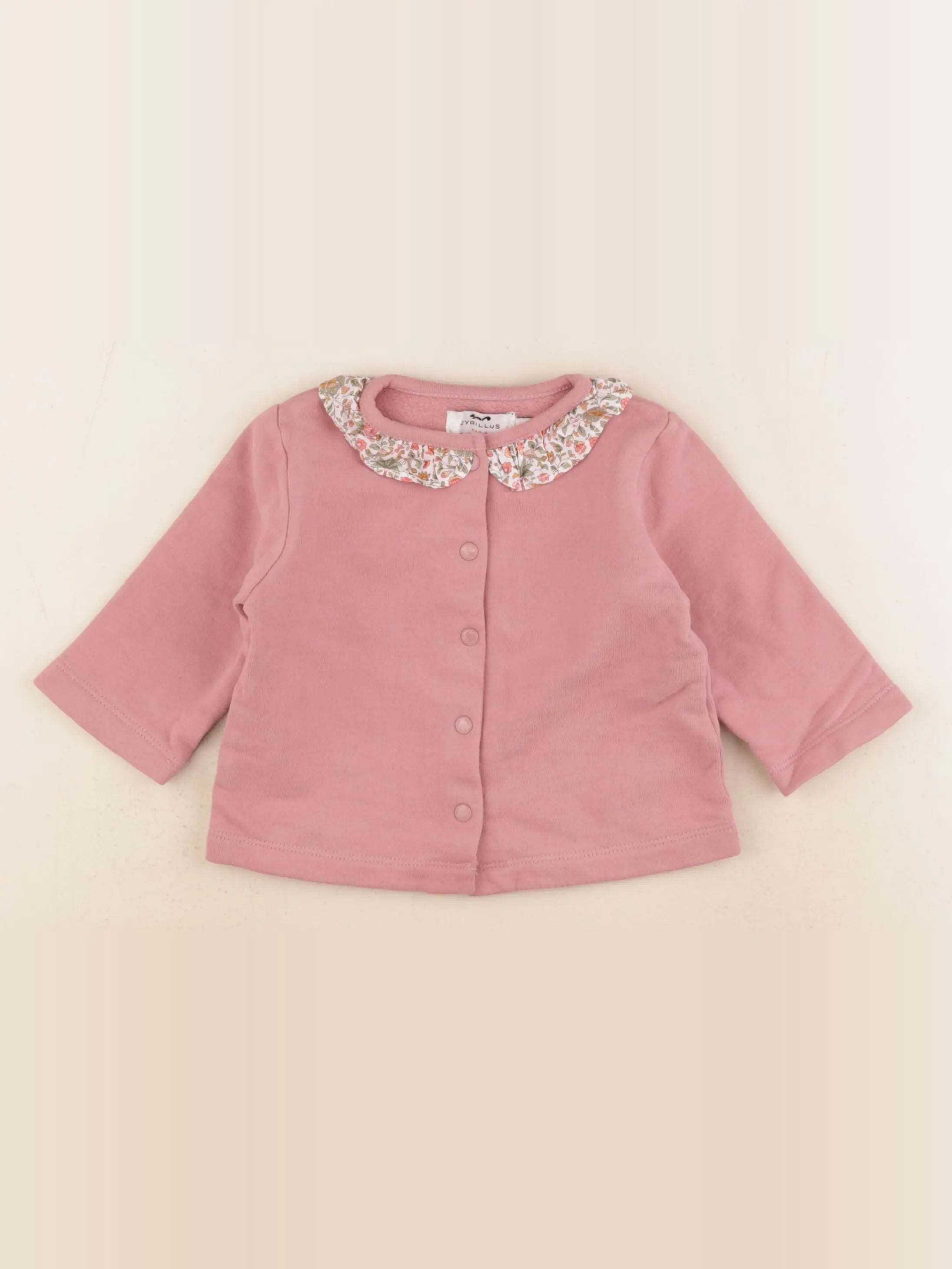 Cyrillus - sweat rose - 12 mois