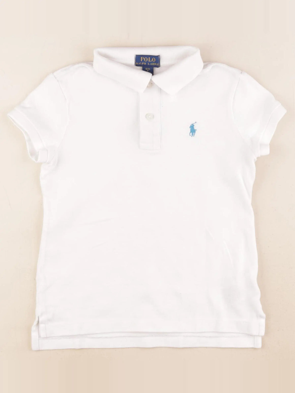Ralph Lauren - polo blanc - 7 ans