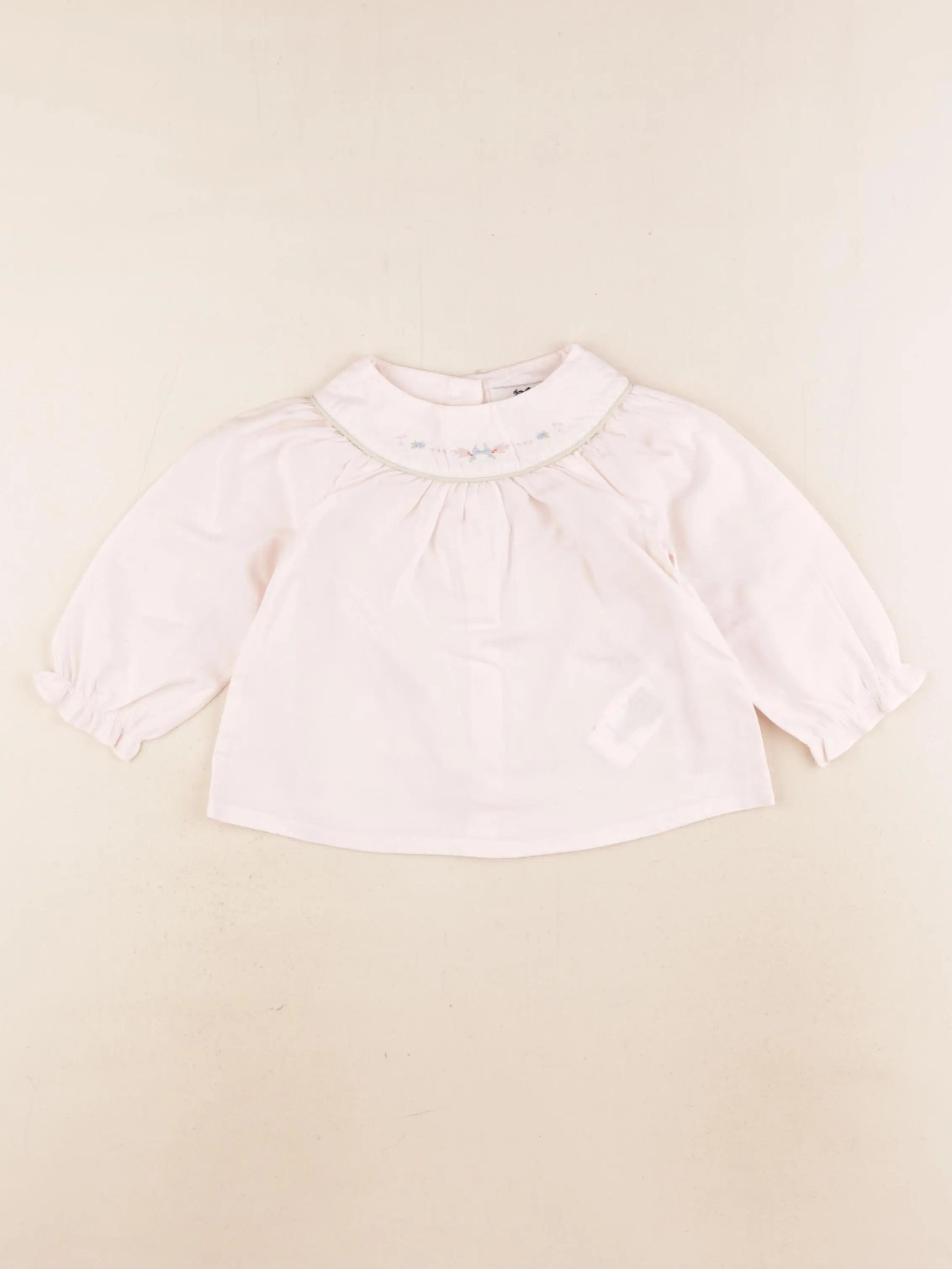 Cyrillus - blouse rose - 12 mois