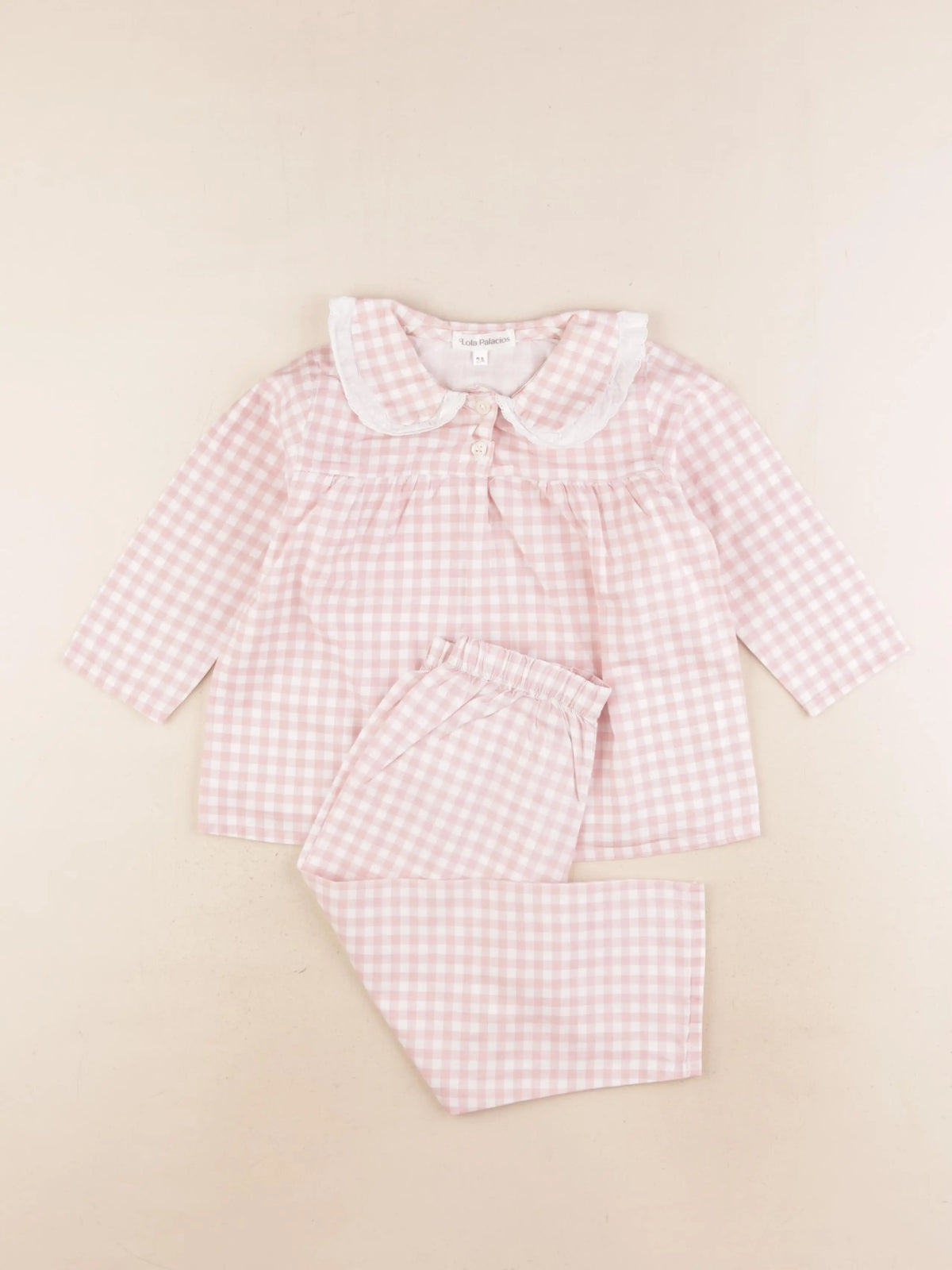Lola Palacios - pyjama coton rose - 2 ans