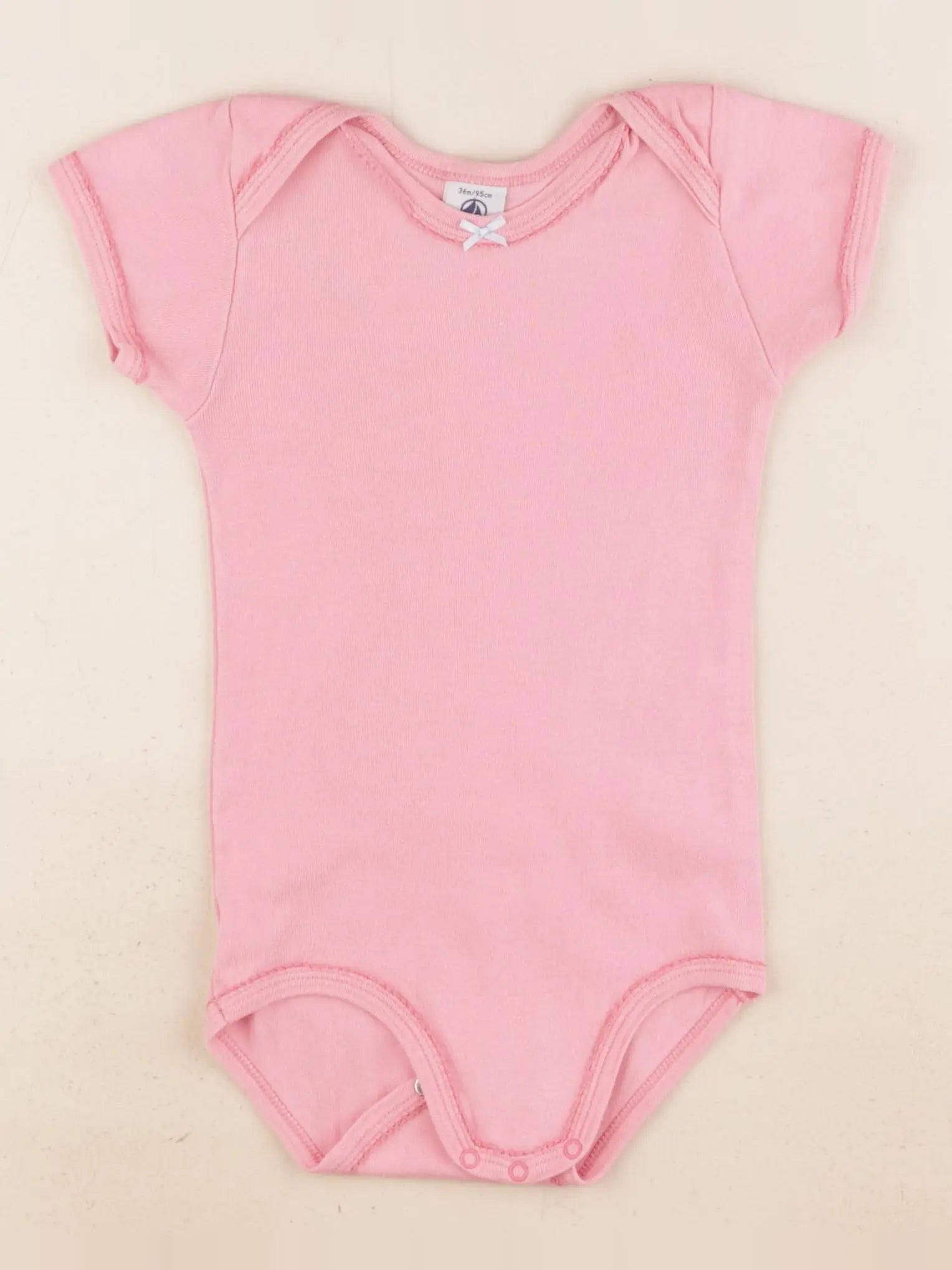 Petit Bateau - body rose - 36 mois