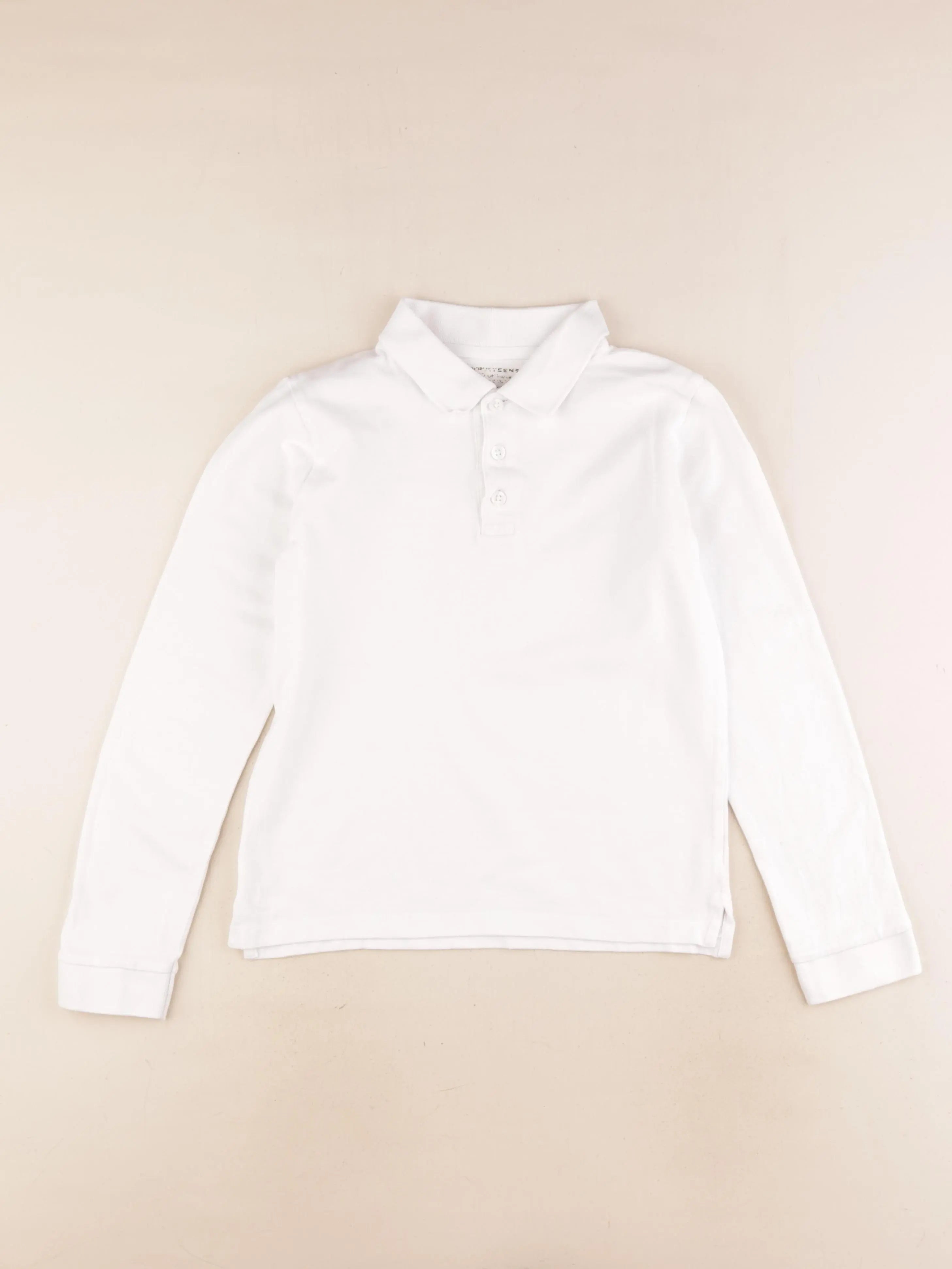 Monoprix - polo blanc - 12 ans