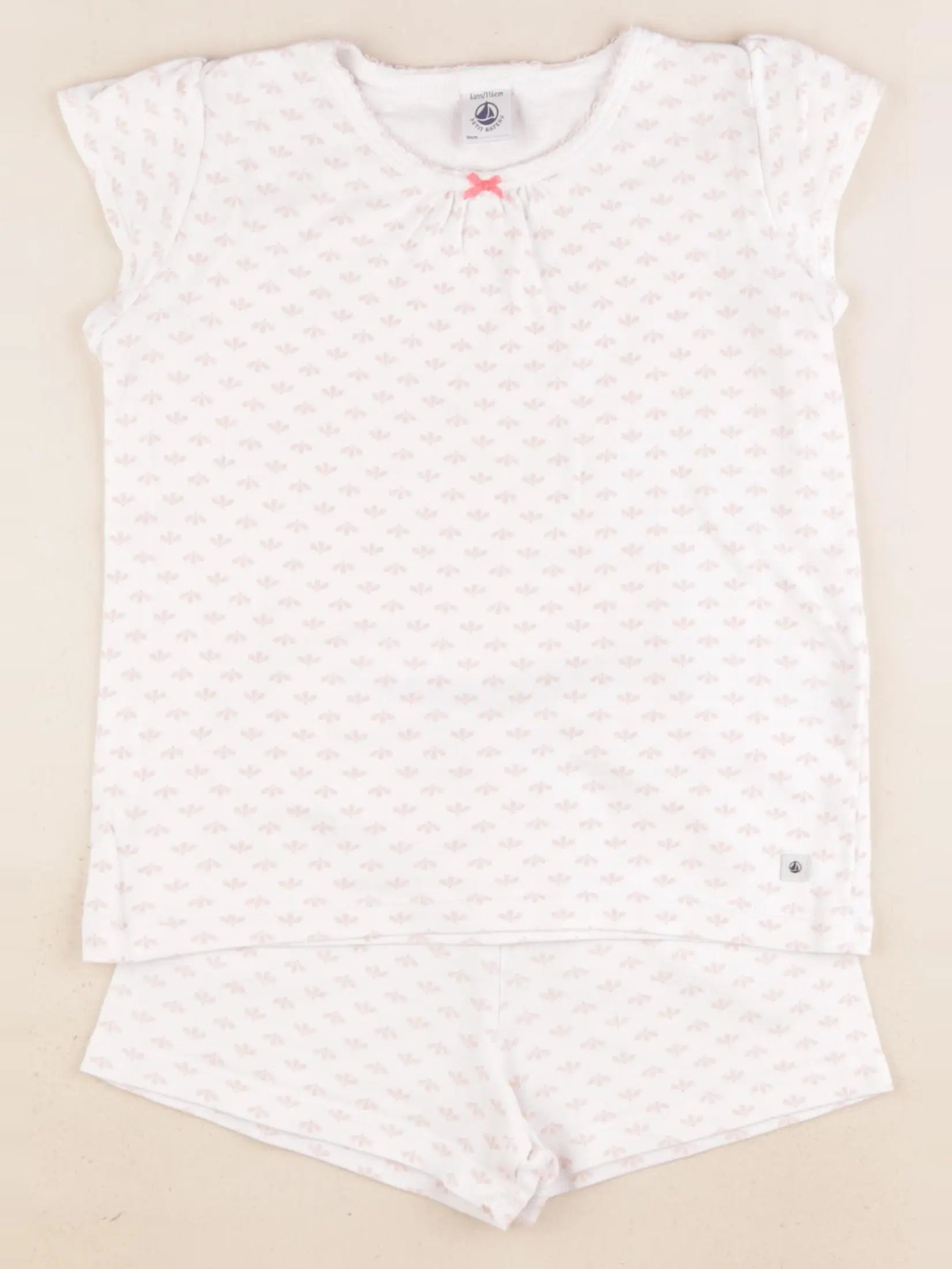 Petit Bateau - pyjama coton rose - 6 ans