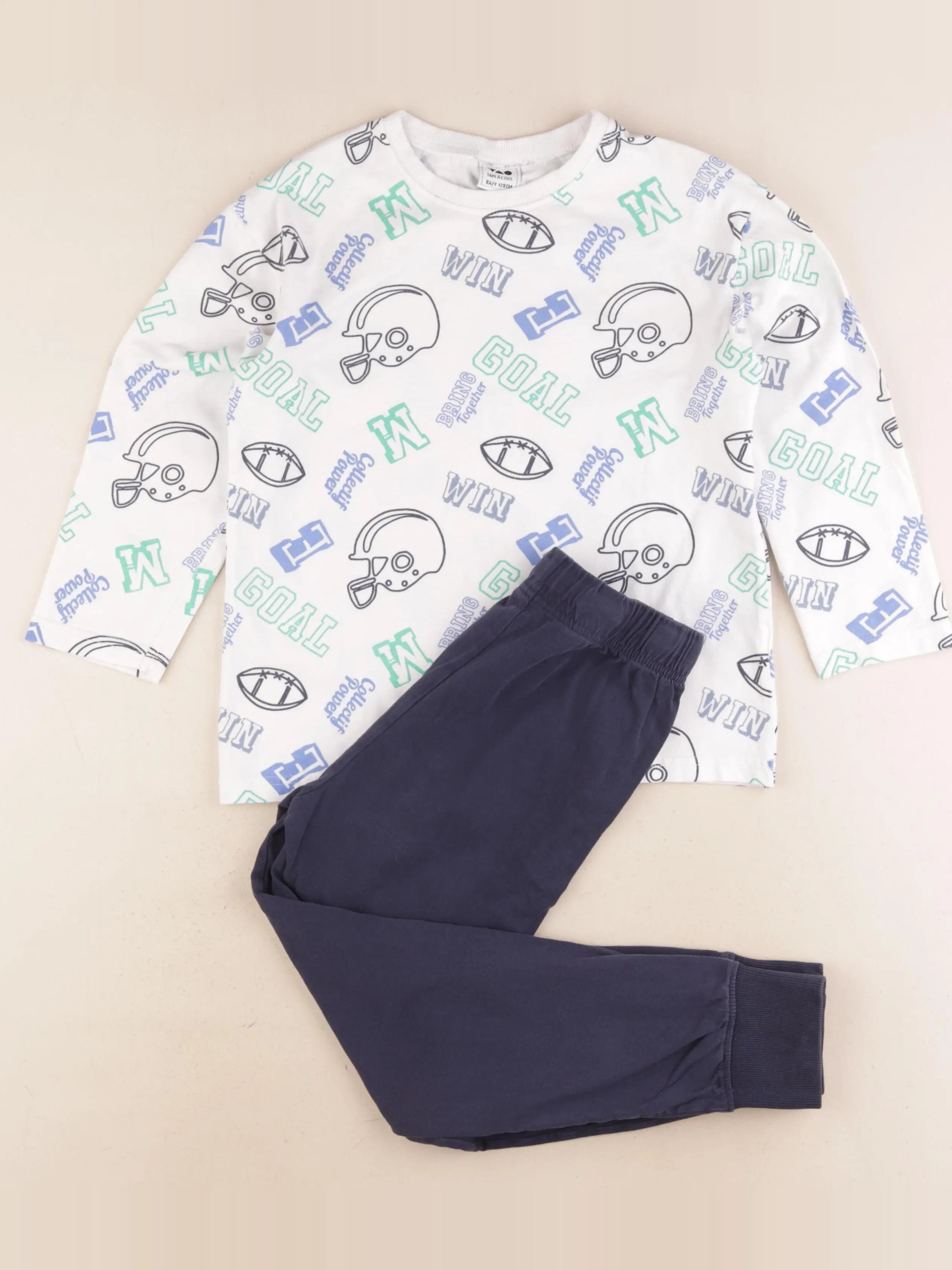 Tape à l'oeil - pyjama coton bleu - 8 ans