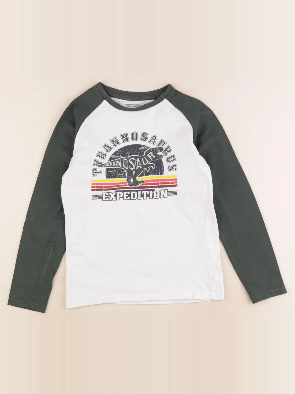 Vertbaudet - tee-shirt vert - 8 ans