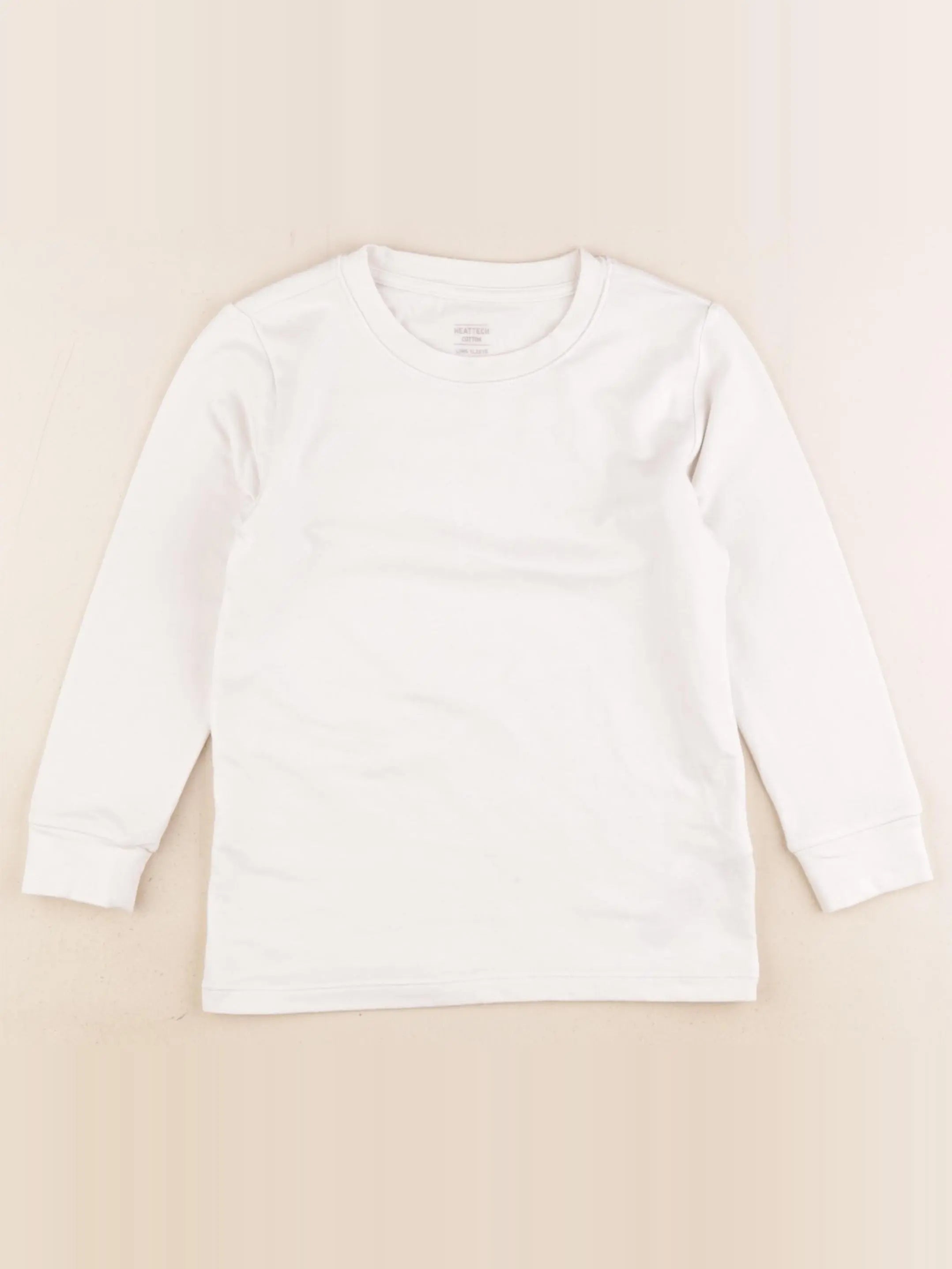 Uniqlo - tee-shirt beige - 3/4 ans