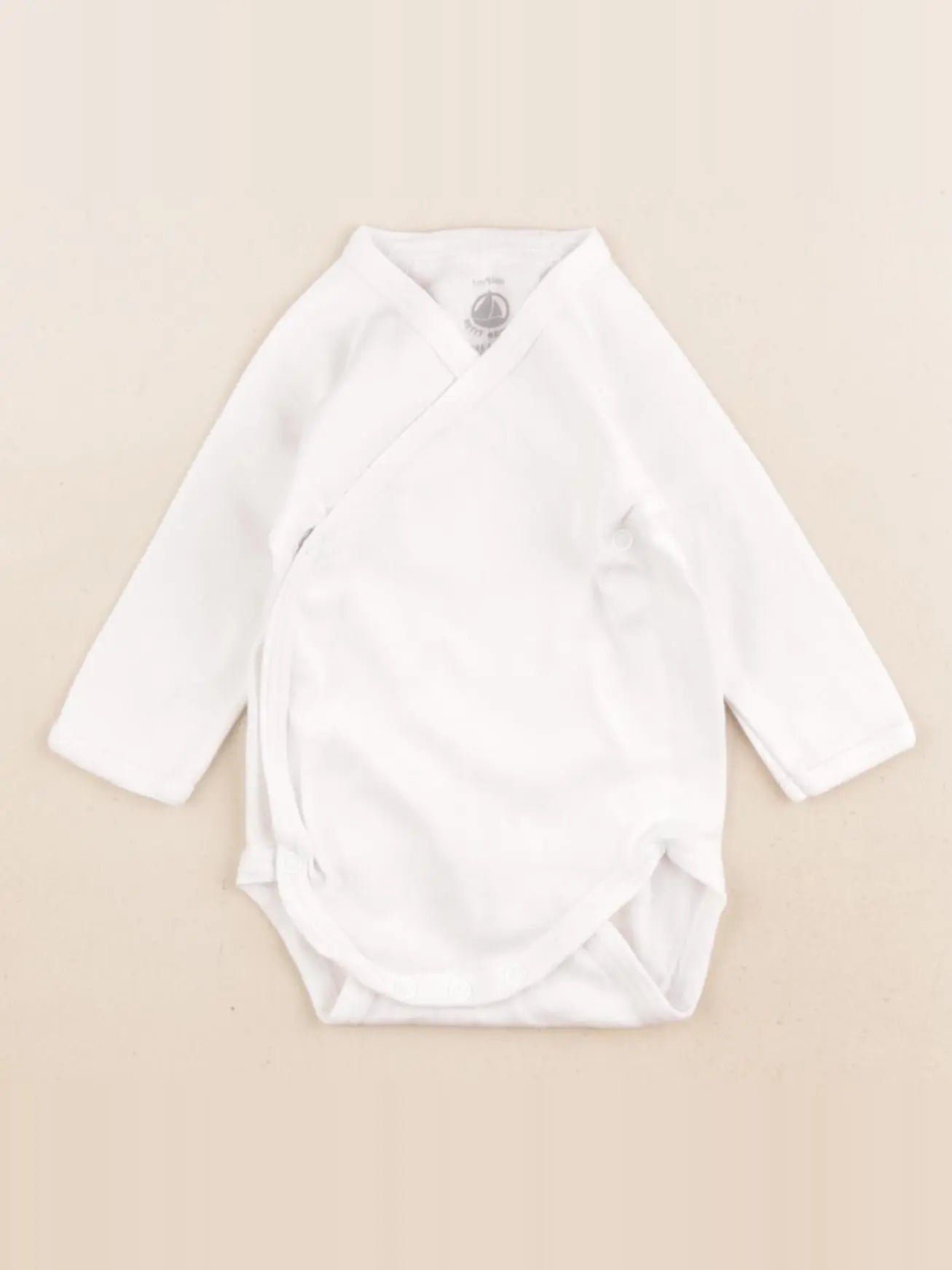 Petit Bateau - body blanc - 1 mois