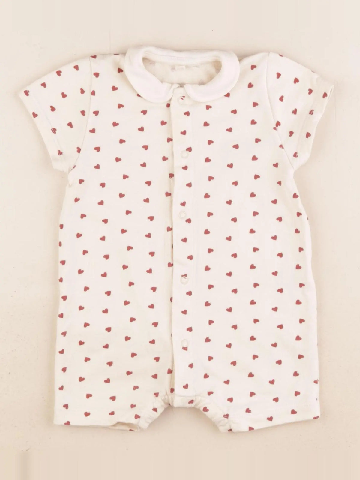 Petit Bateau - combinaison beige, rouge - 3 mois